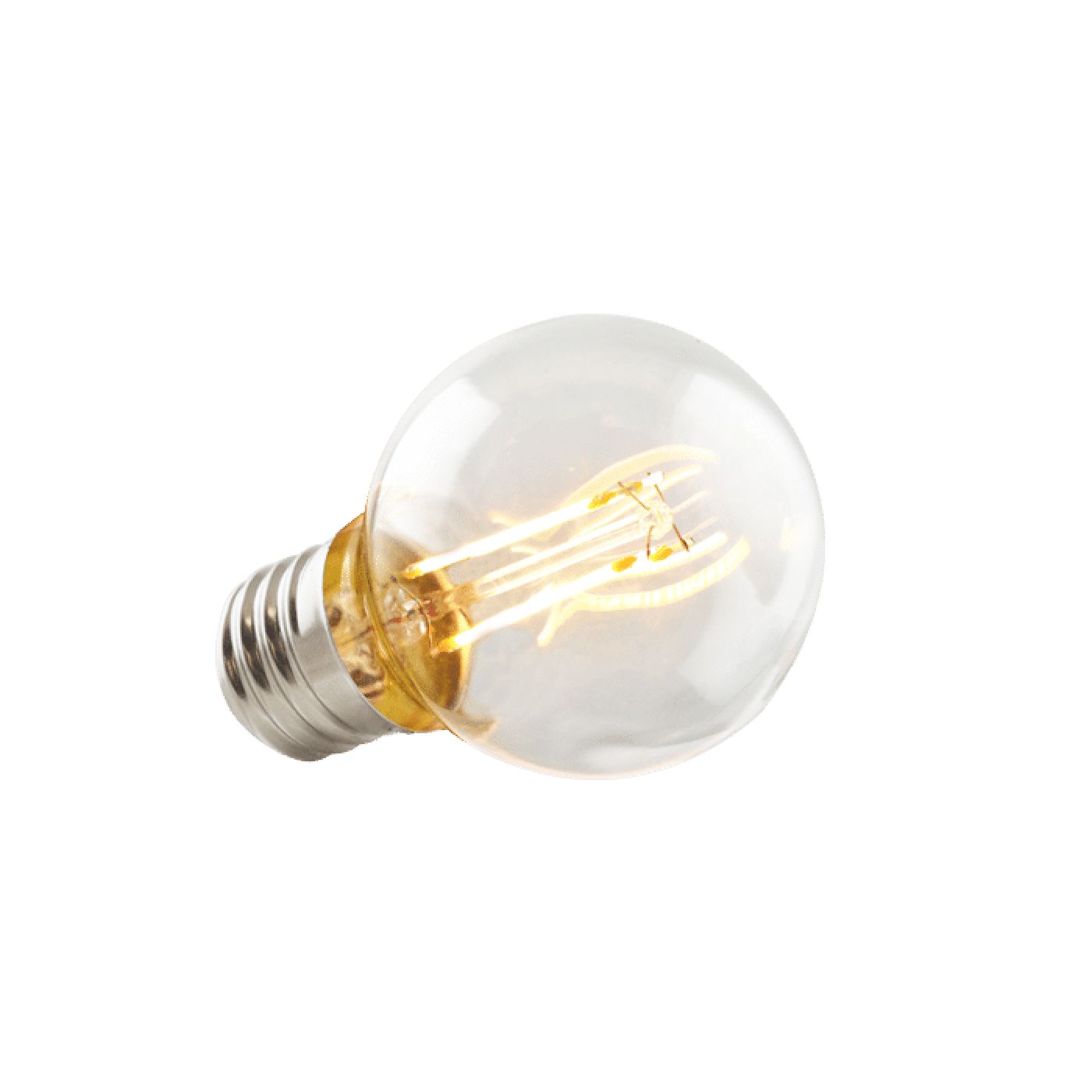 3.8 Watt LED Filament G16.5 Bulb - 350 Lumens - 2700K - E26 Base - Dimmable - 92 CRI - 120V by Green Creative