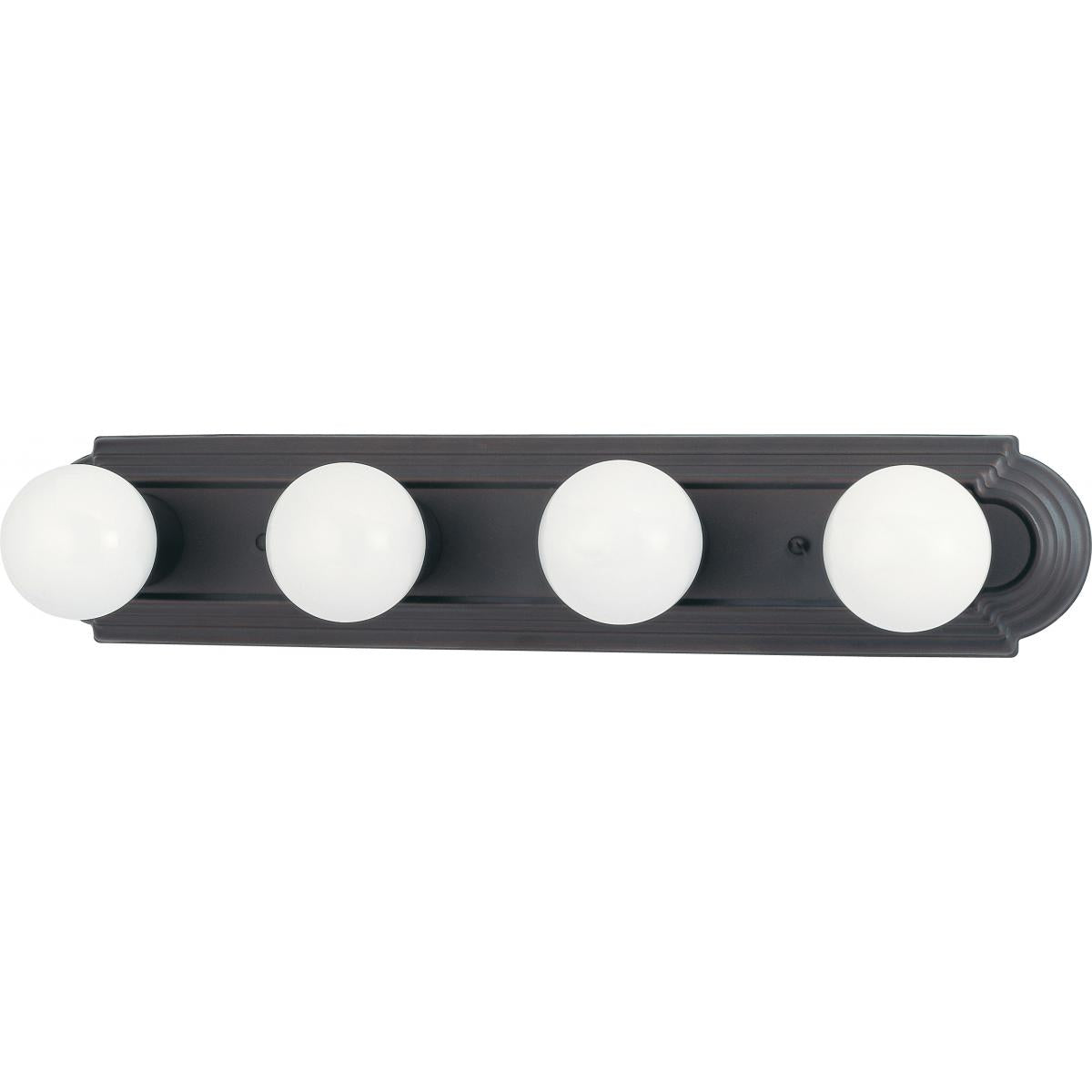 4 Light 24" Vanity Racetrack Style - Color retail packaging - Satco 60-6081