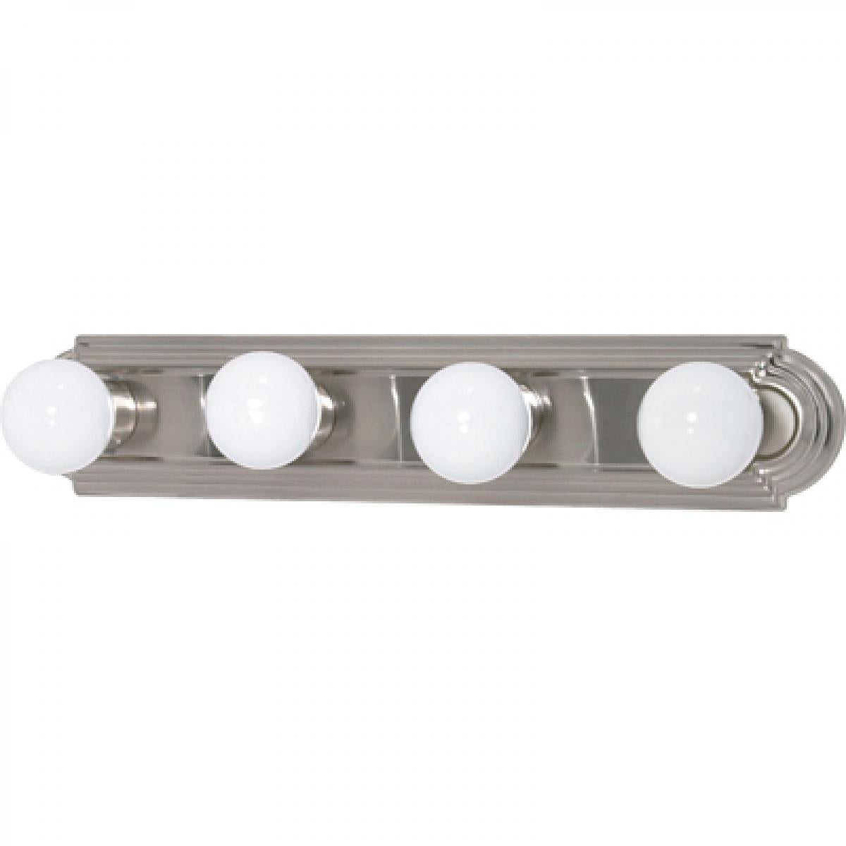 4 Light - 24" Vanity Strip - Brushed Nickel Finish - Satco 60-301