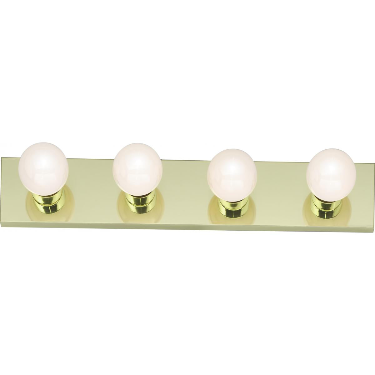 4 Light - 24" Vanity Strip - Polished Brass Finish - Satco SF77-189