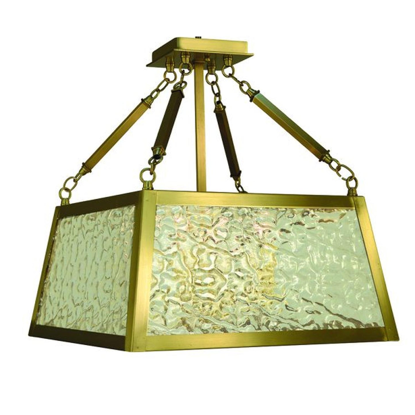 4-Light Brushed Brass Avery Semi-Flush - 5897 BR by Framburg