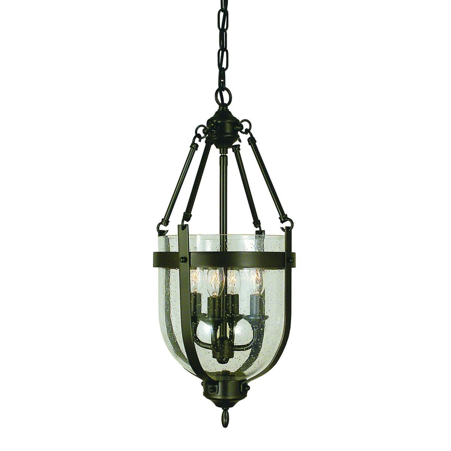 4-Light Mahogany Bronze Hannover Dinette Chandelier - 1014 MB by Framburg