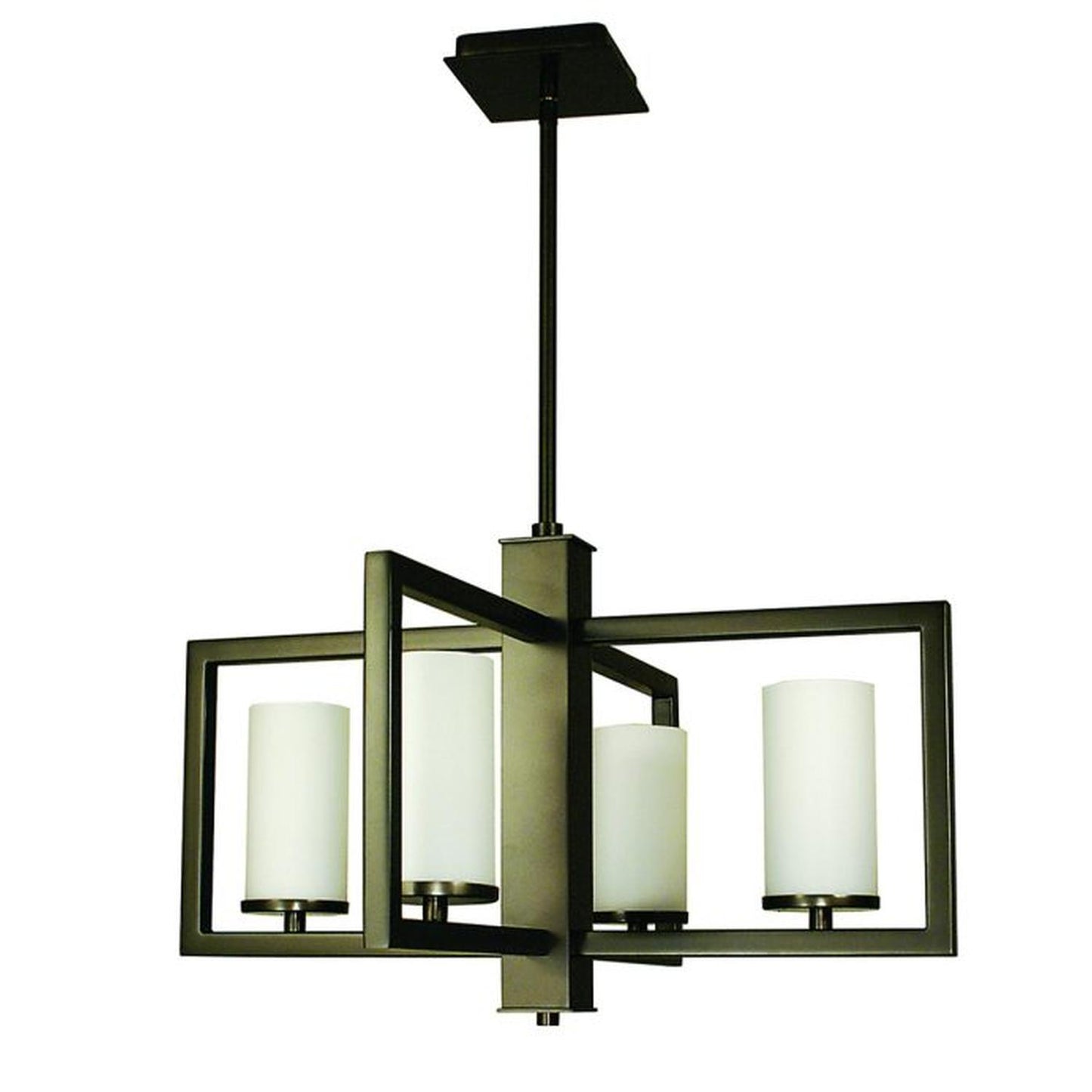 4-Light Mahogany Bronze Theorem Dining Chandelier - 1195 MB by Framburg