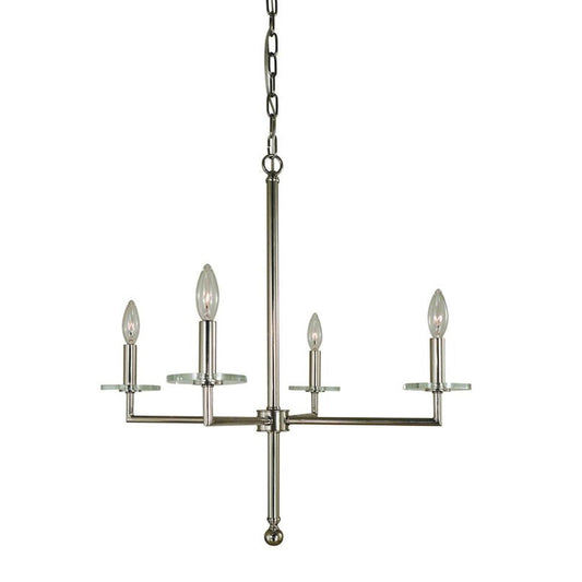 4-Light Matte Black Muse Dining Chandelier - 5454 Mblack by Framburg