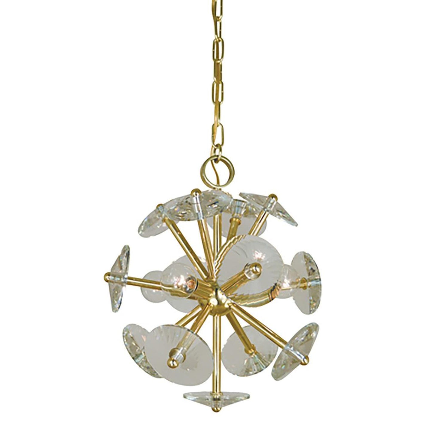 4-Light Polished Brass Apogee Dinette Chandelier - 4814 PB by Framburg