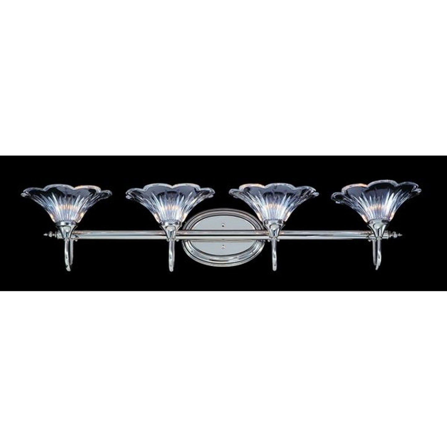 4-Light Polished Silver Geneva Sconce - 8734 PS by Framburg