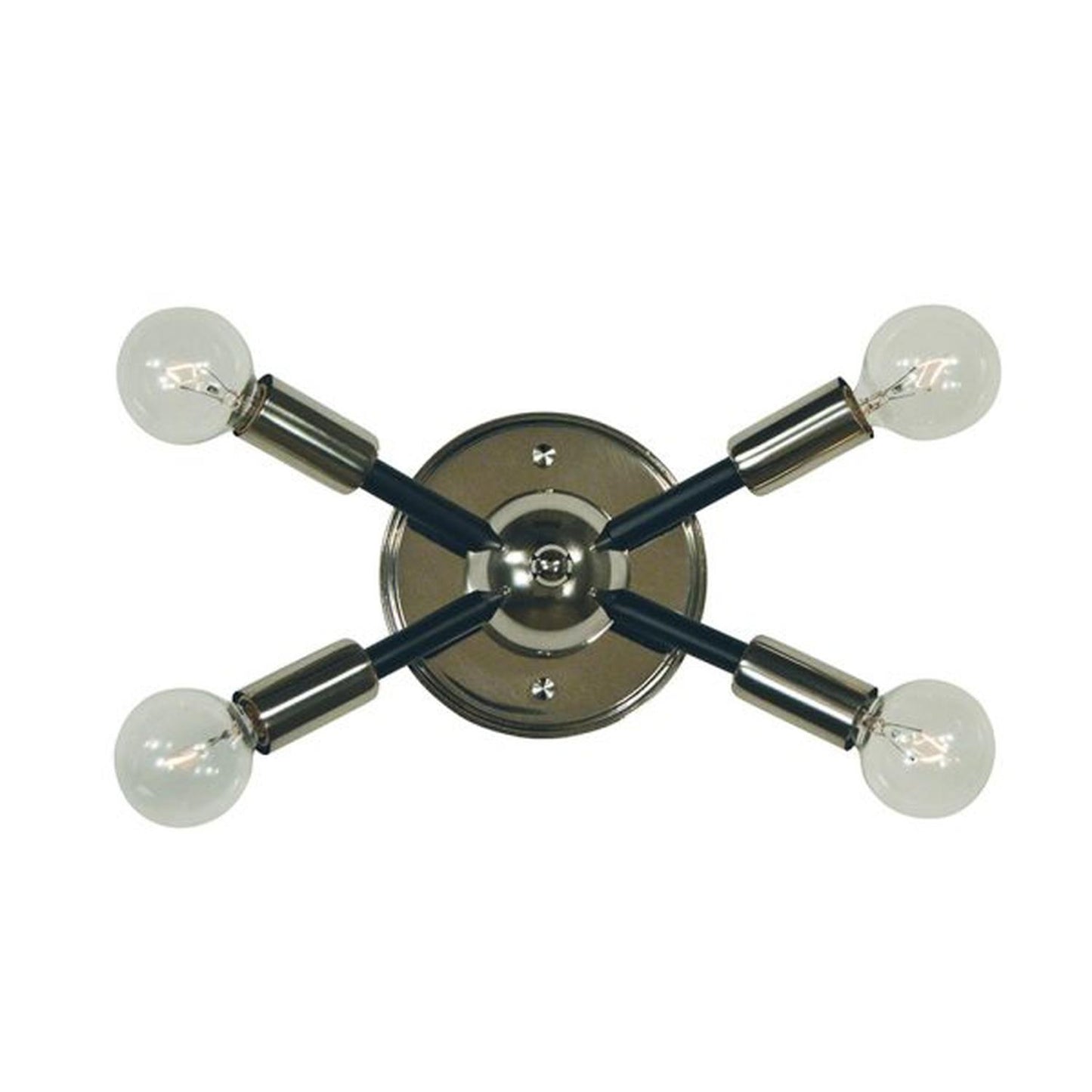 4-Light Simone Sconce - 5014 PN/MBLACK by Framburg