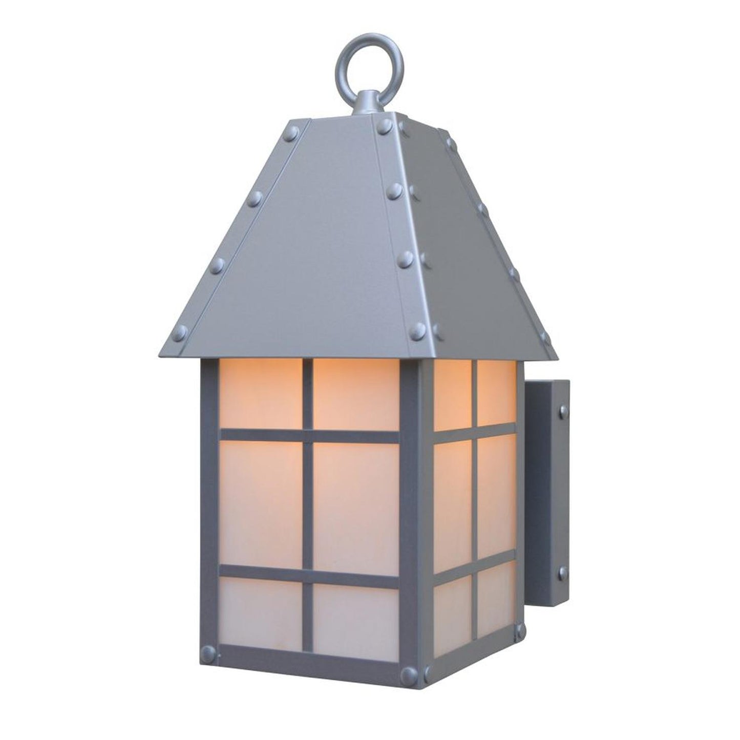5″ Hampton Wall Mount - HAB-5WO-P - Pewter by Arroyo Craftsman