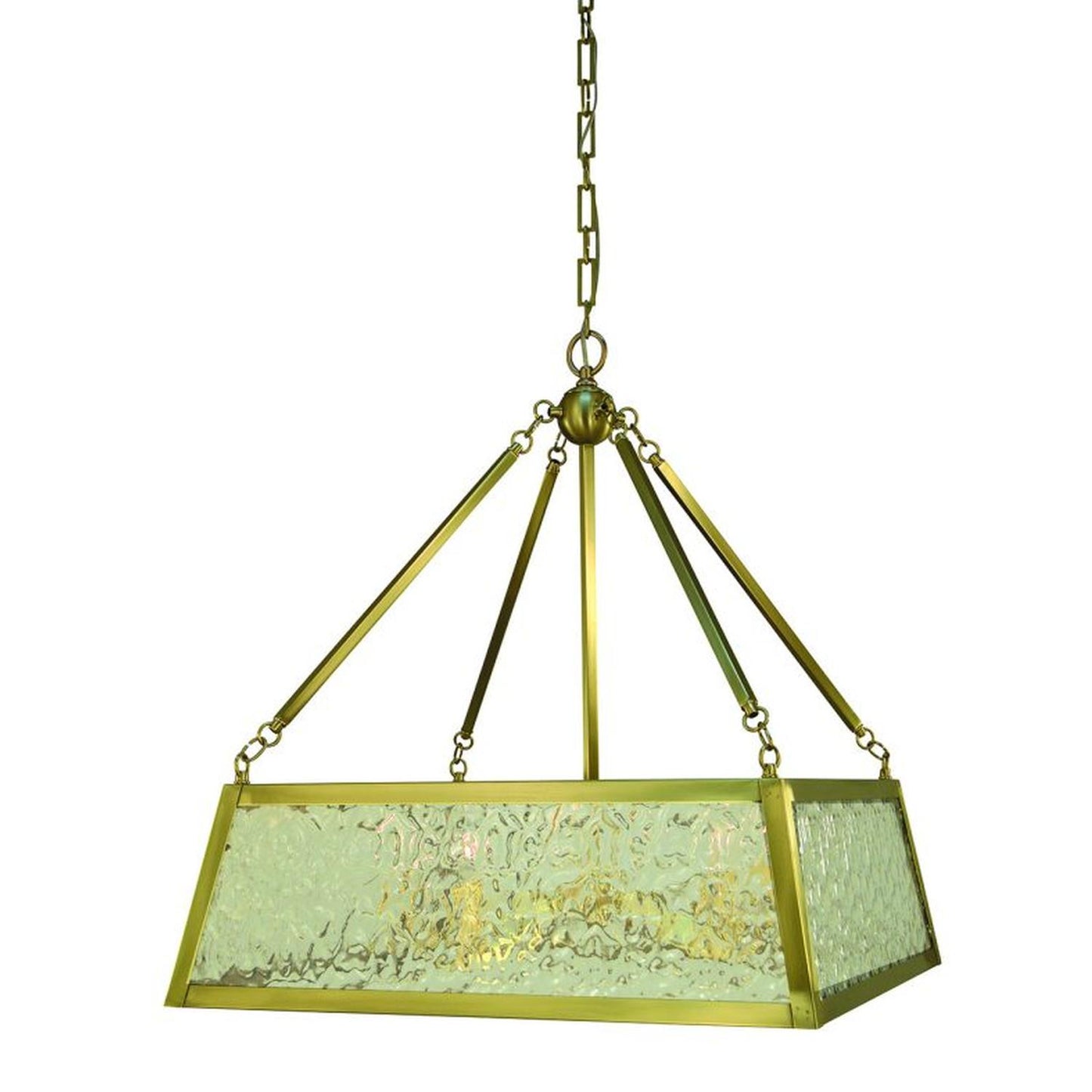 5-Light Brushed Brass Avery Dining Chandelier - 5895 BR by Framburg