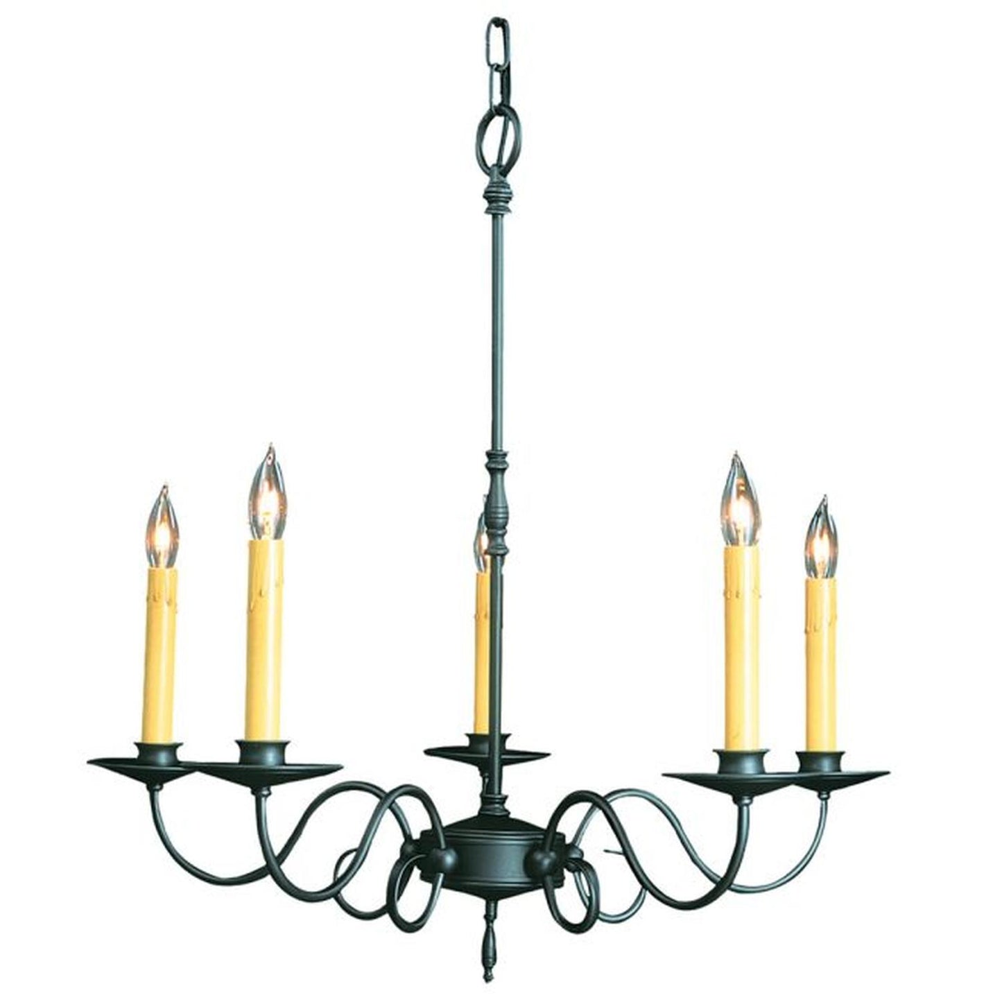 5-Light Charcoal Black Forest Dining Chandelier - 1315 CH by Framburg