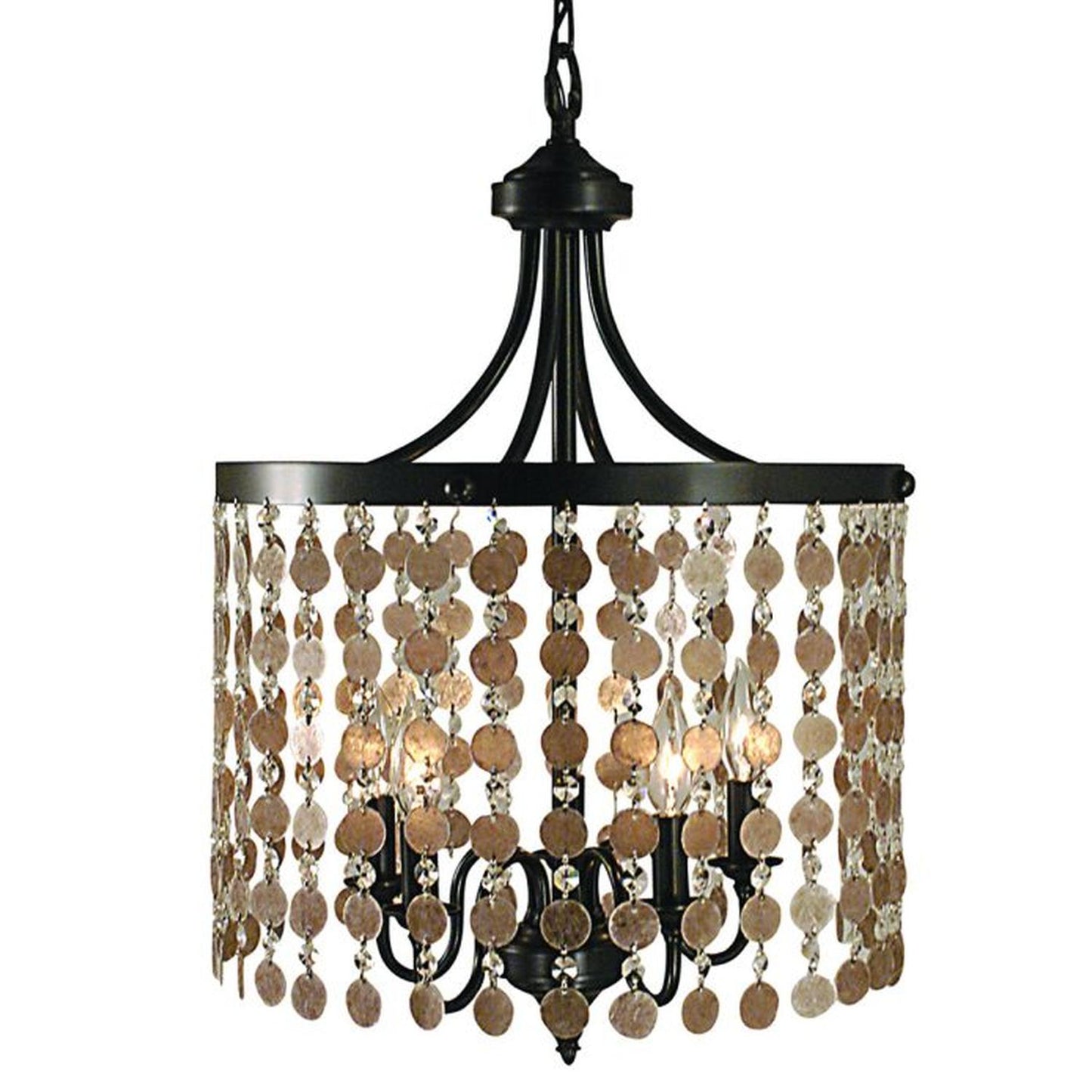 5-Light Mahogany Bronze Naomi Dining Chandelier - 2485 MB by Framburg