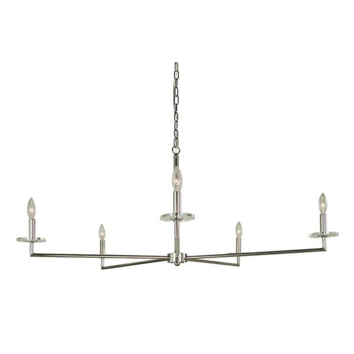 5-Light Matte Black Muse Chandelier - 5450 Mblack by Framburg