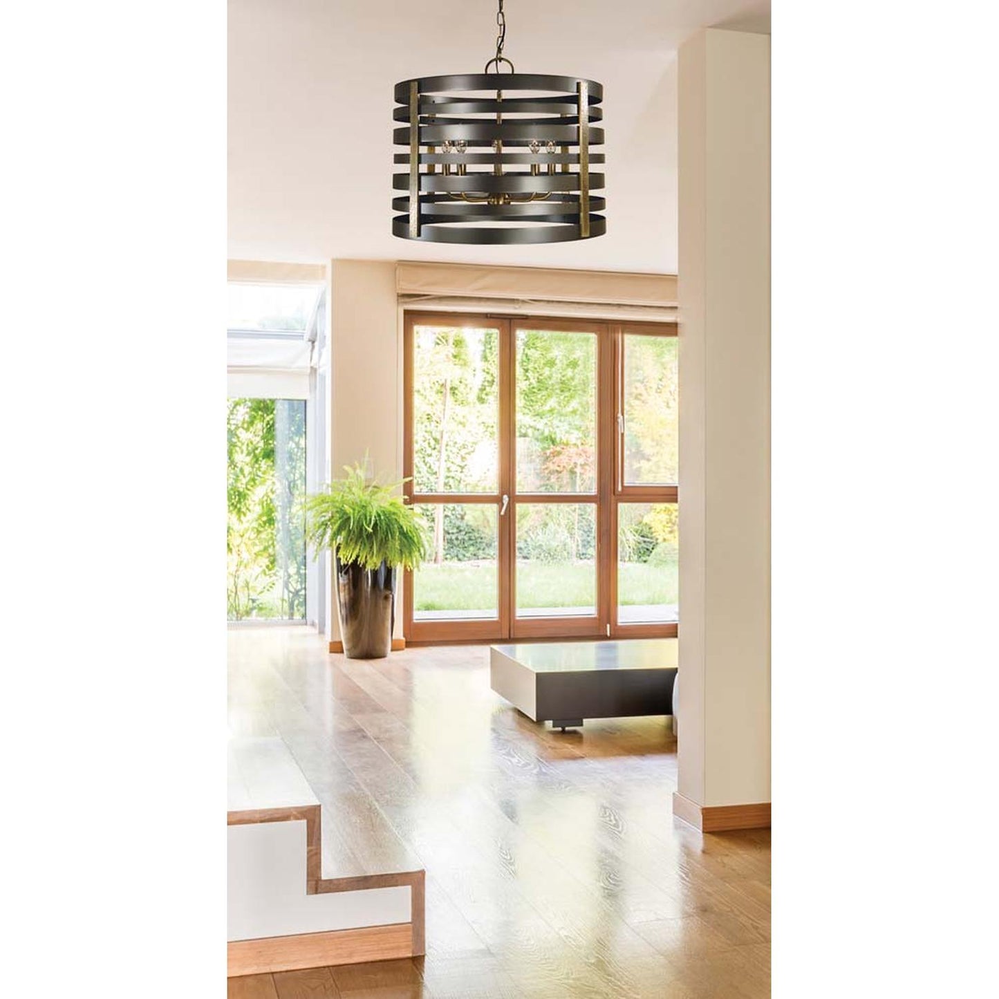 5-Light Pastoral Dining Chandelier - 5095 MB/AB by Framburg