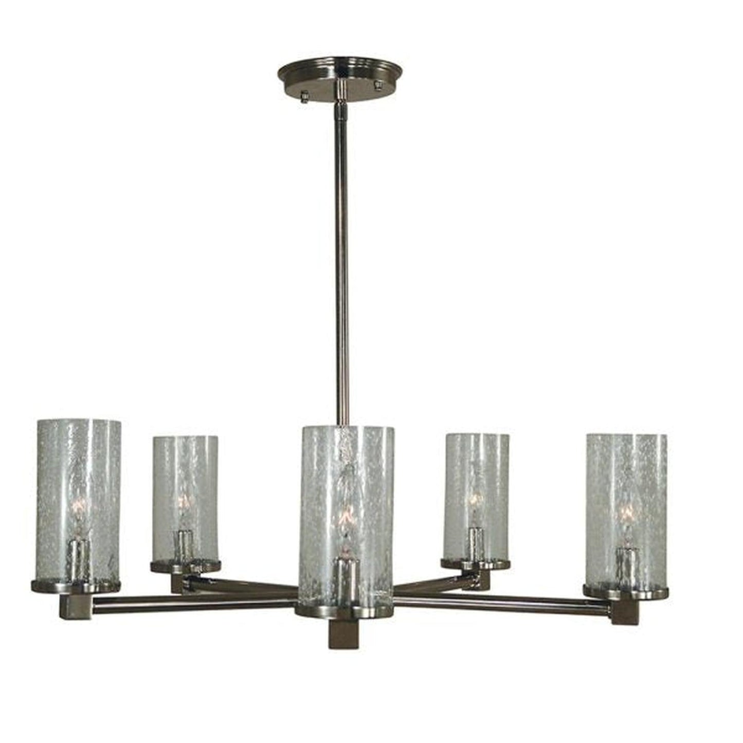 5-Light Polished Nickel Lexi Chandelier - 3065 PN by Framburg