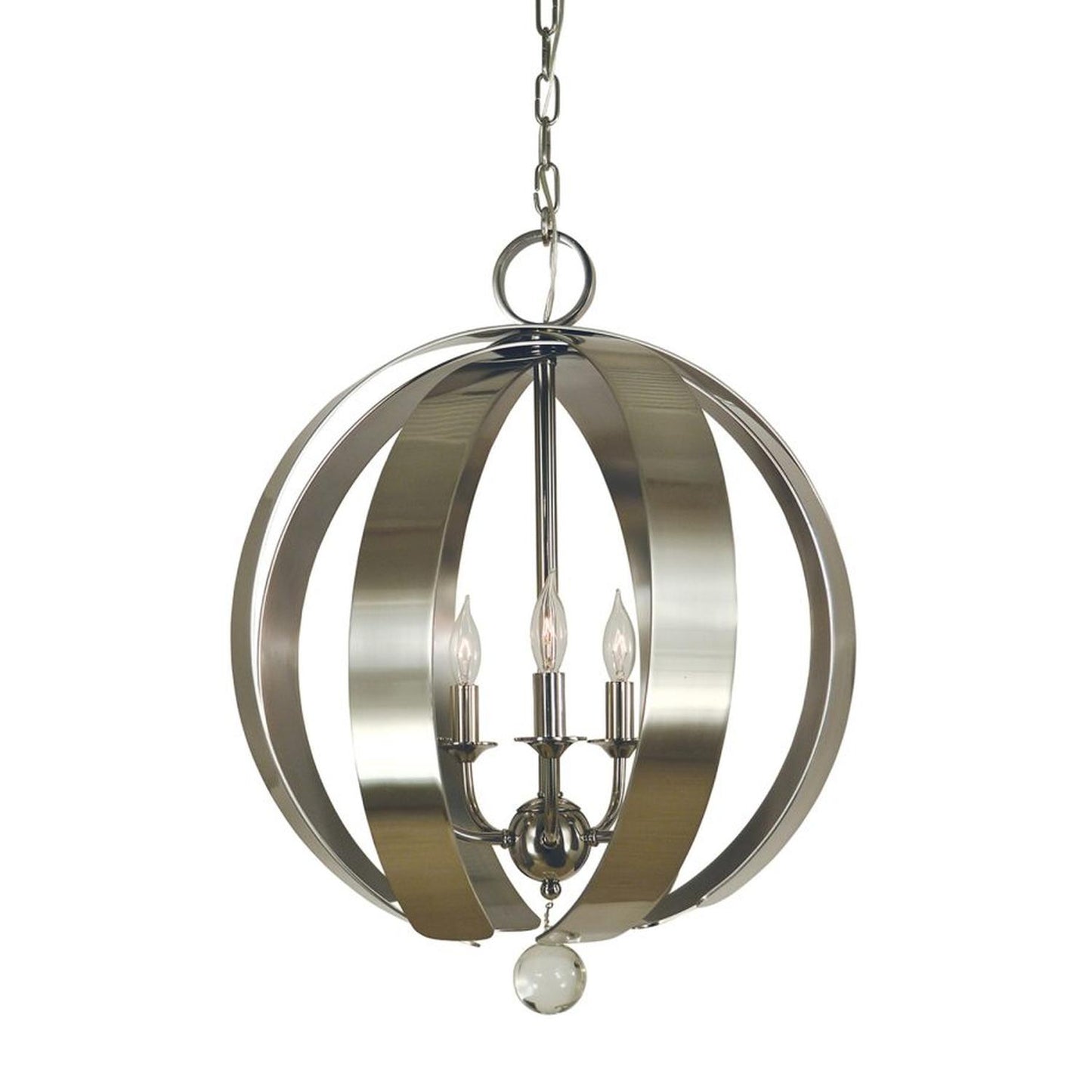 5-Light Polished Nickel Venus Chandelier - 4778 PN/BN by Framburg