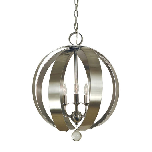 5-Light Polished Nickel Venus Chandelier - 4778 PN/BN by Framburg
