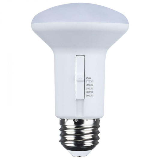 5.8 Watt LED R20 Bulb - 525 Lumens - CCT Selectable - Dim To Warm - 120V by Satco