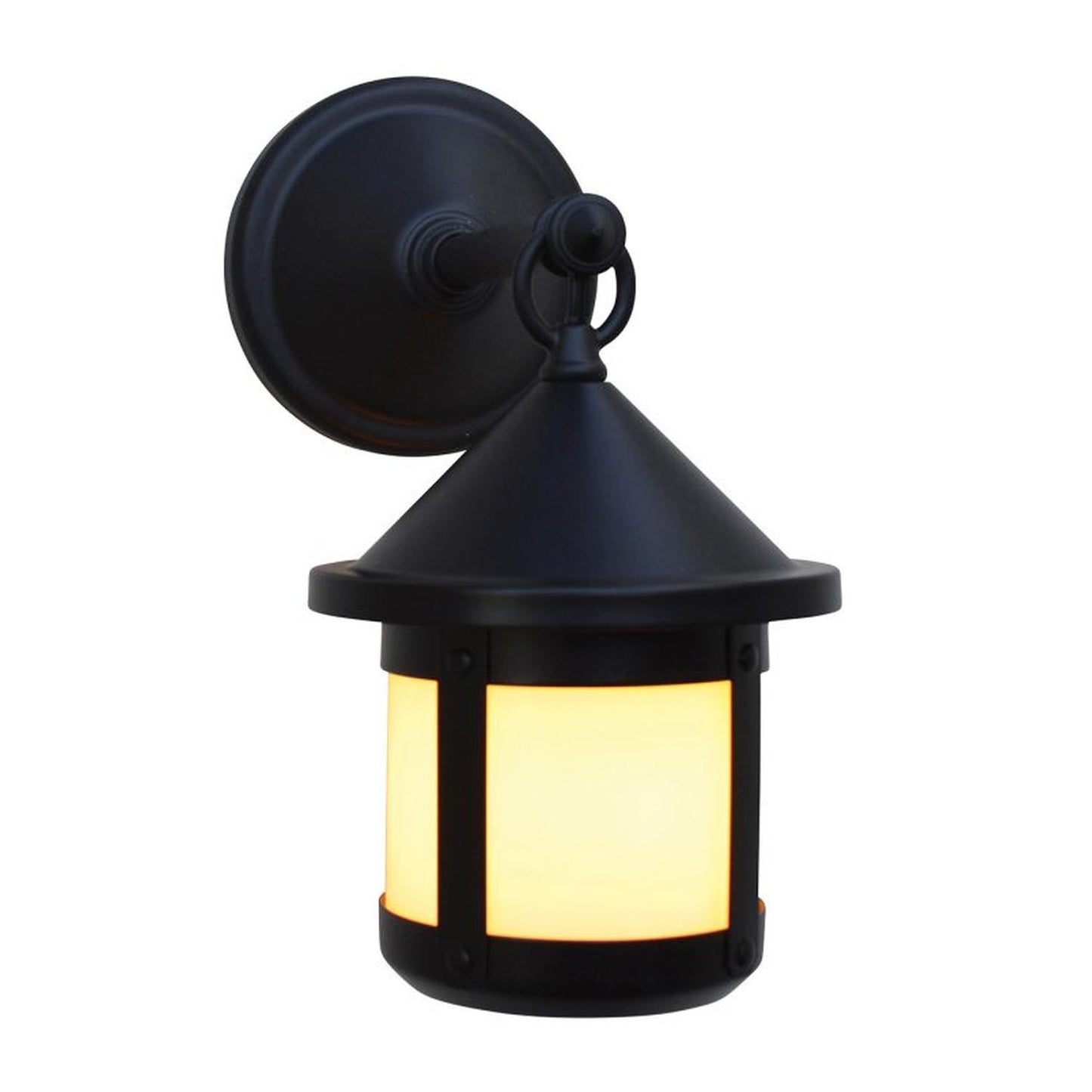 6″ Berkeley Short Body Wall Mount - BB-6SOF-BK - Satin Black by Arroyo Craftsman