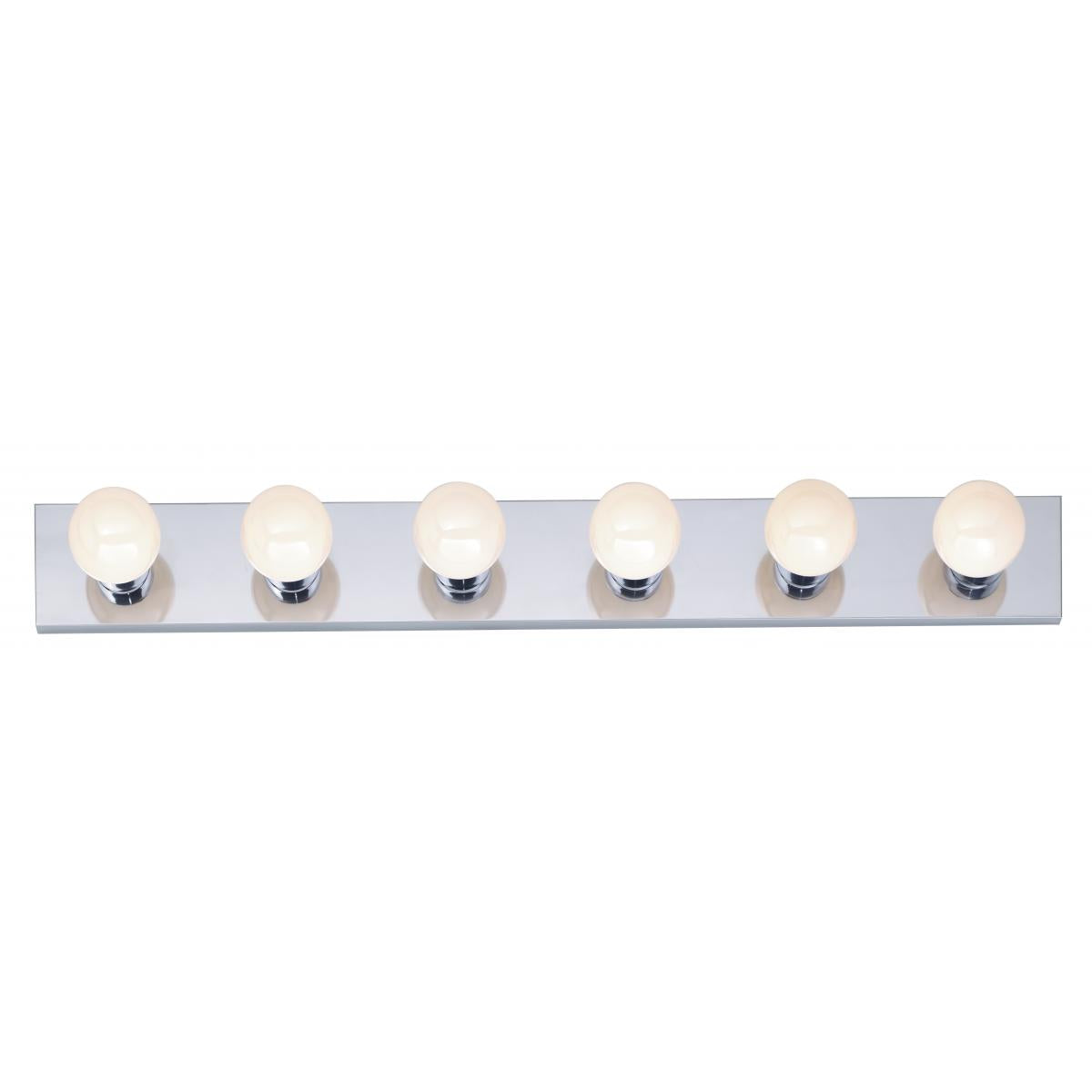 6 Light - 36" Vanity Strip - Polished Chrome Finish - Satco SF77-194