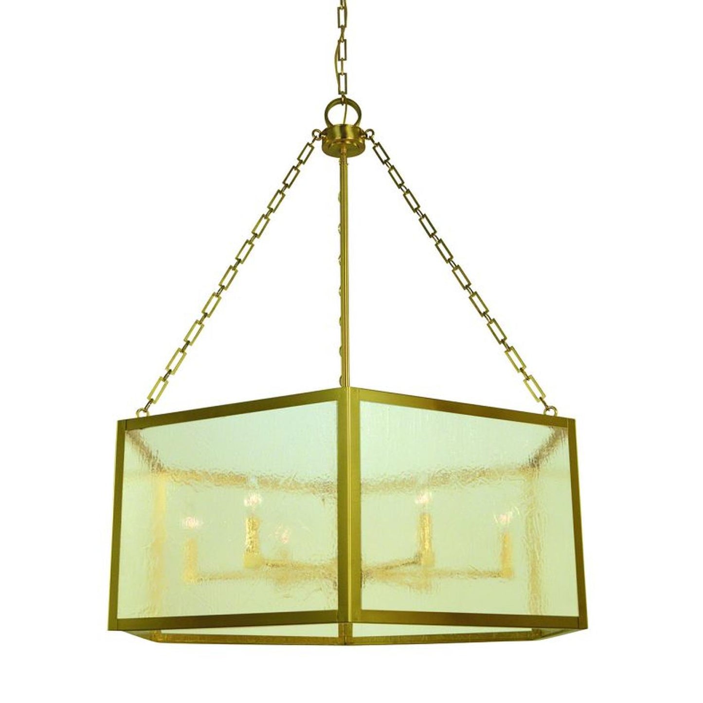 6-Light Brushed Brass Mila Foyer Chandelier - 5916 BR by Framburg
