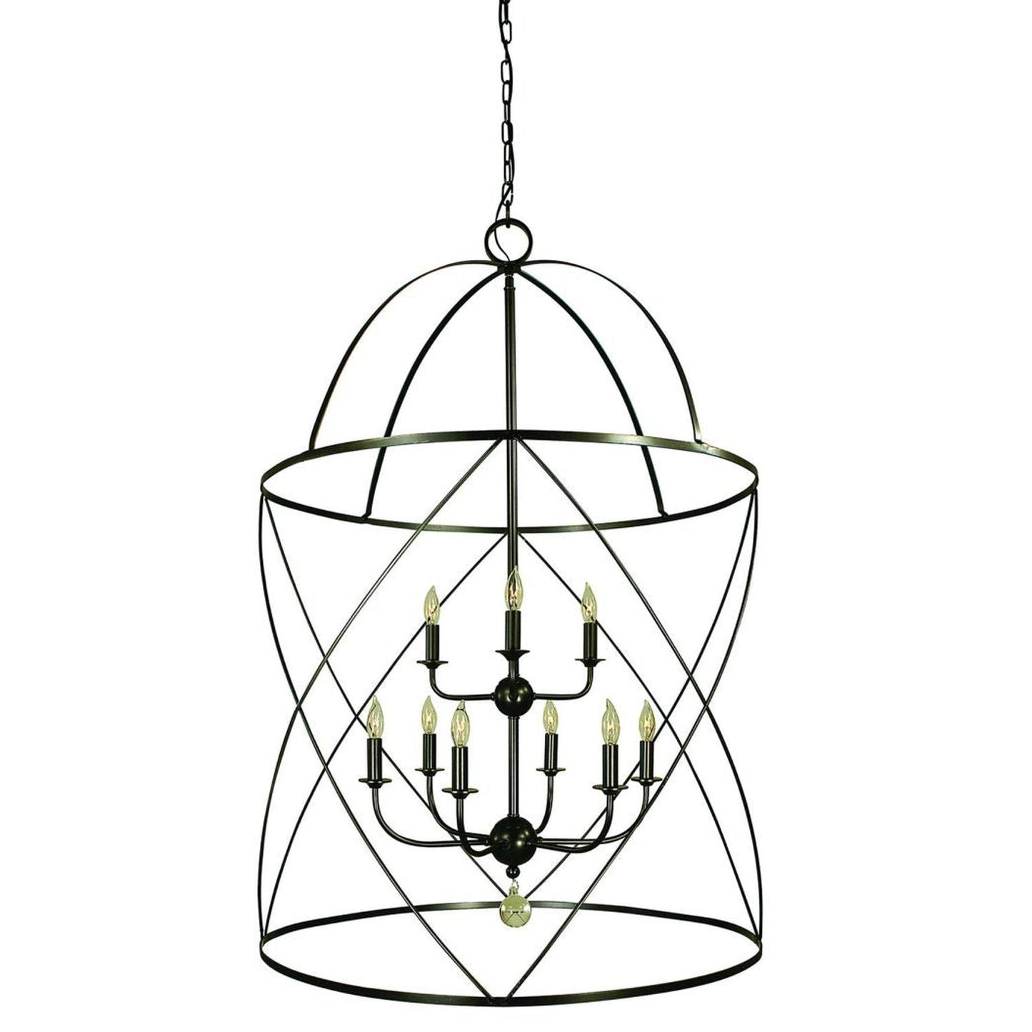 6-Light Mahogany Bronze Nantucket Chandelier - 4419 MB by Framburg