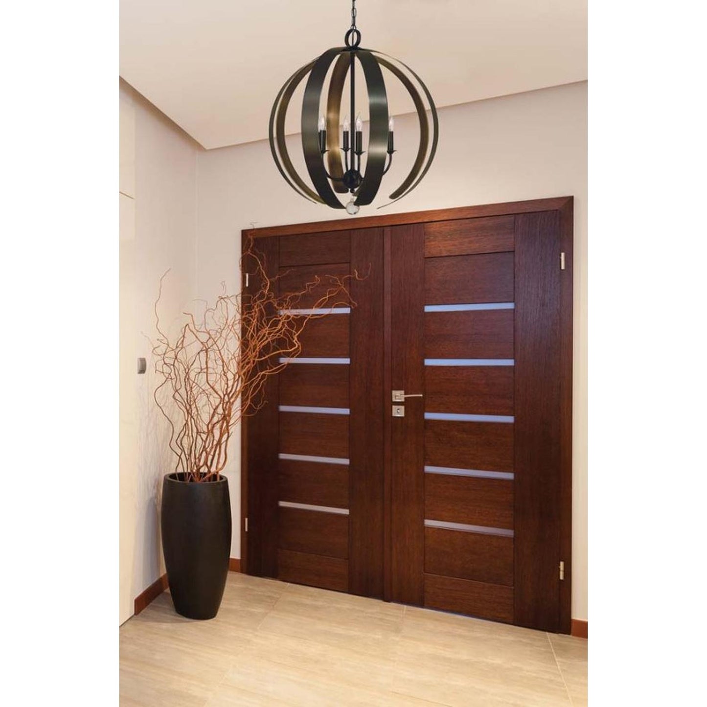 6-Light Mahogany Bronze Venus Chandelier - 4779 MB/HB by Framburg