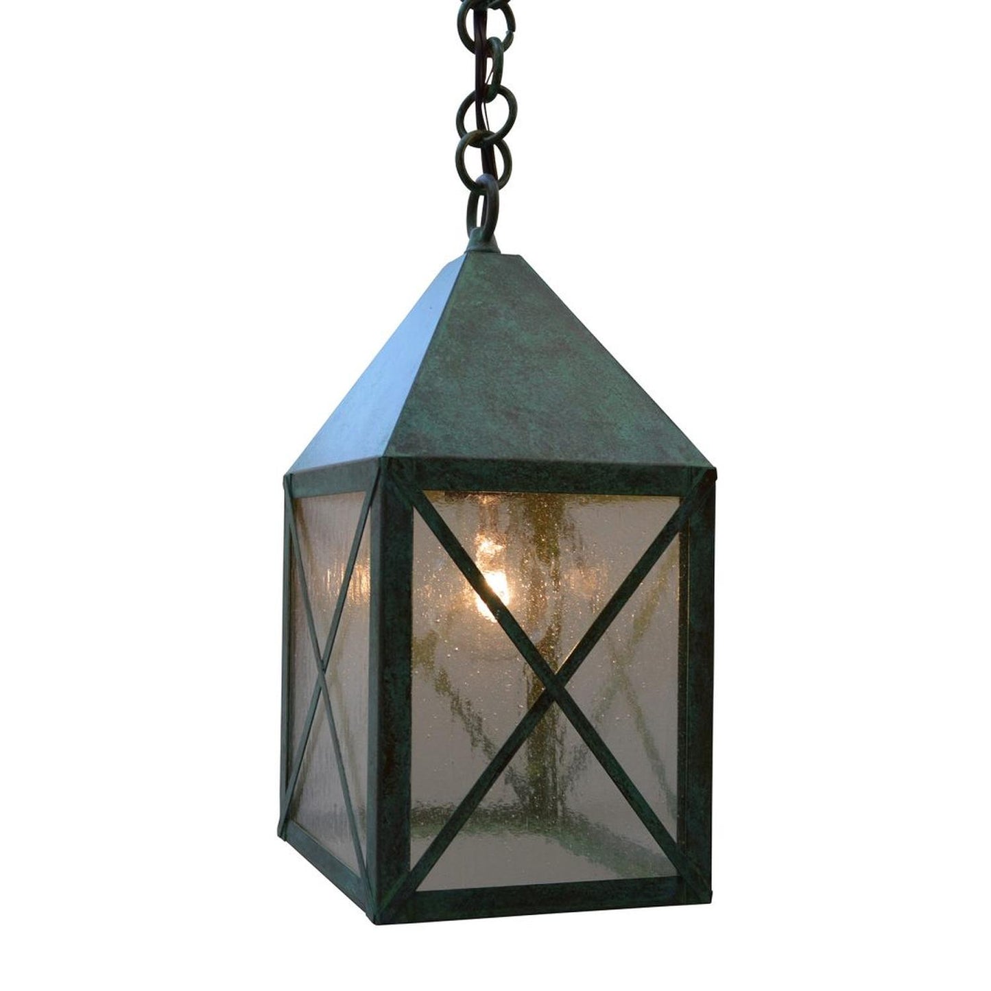 6″ Nottingham Pendant - NOH-6CS-VP - Verdigris Patina by Arroyo Craftsman