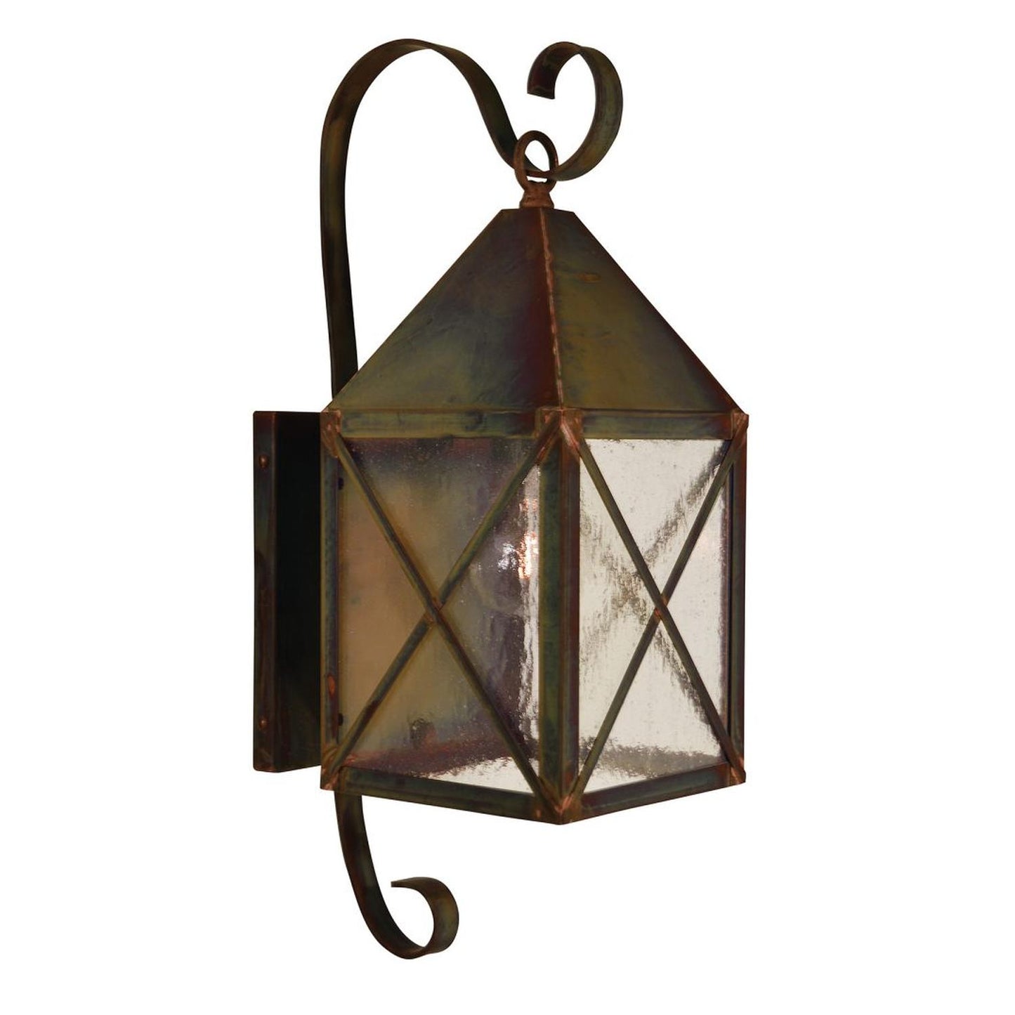 6″ Nottingham Wall Mount - NOB-6RM-RC - Raw Copper by Arroyo Craftsman