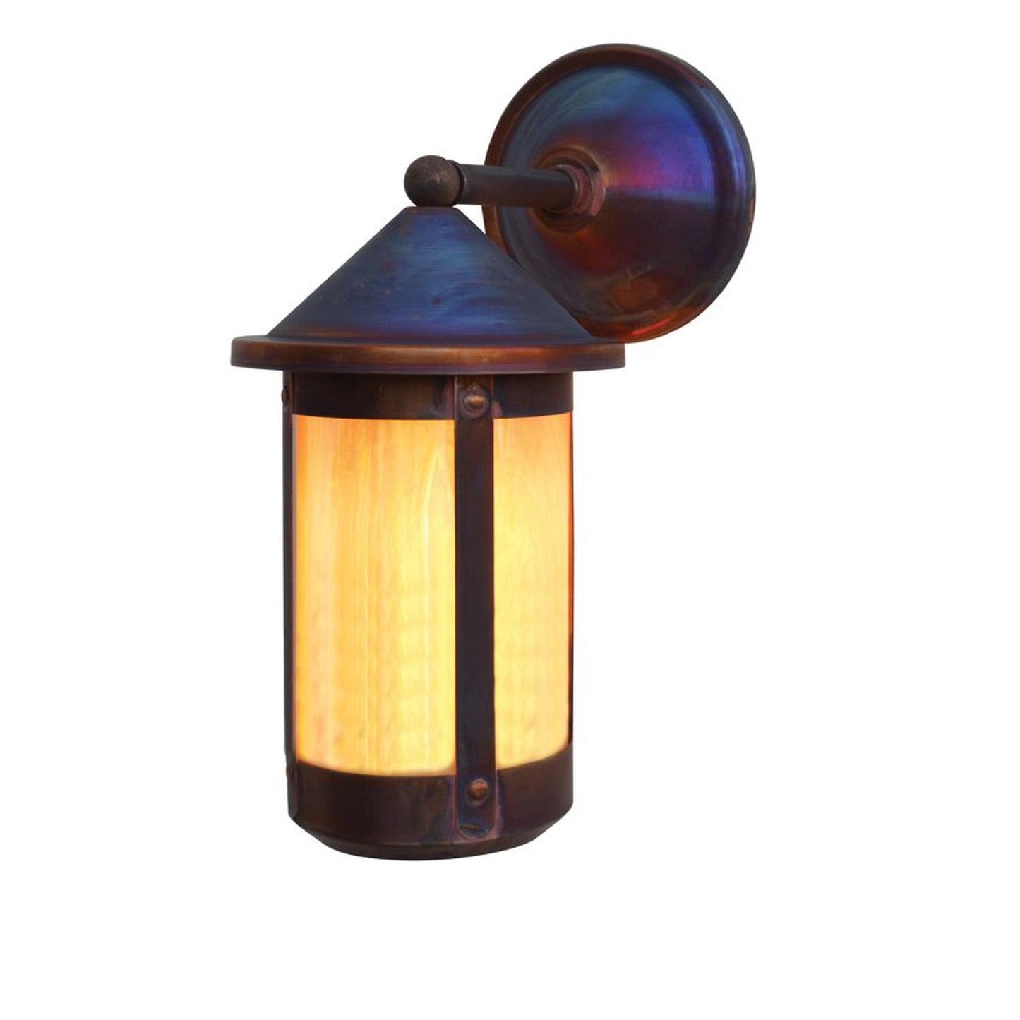 7″ Berkeley Wall Mount – Wet Rated - BB-7WGW-RC - Raw Copper by Arroyo Craftsman