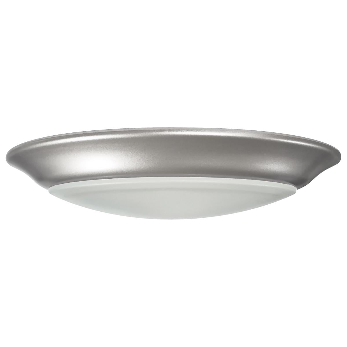 7 inch - LED Disk Light - 5-CCT Selectable 27K/3K/35K/4K/5K - Brushed Nickel Finish - Satco 62-1802