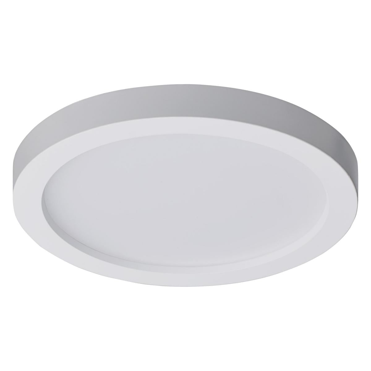 7 Inch - LED Flush Mount Fixture - Surface Mount - Round - 16 Watt - 3000K - White Finish - 6pk - Satco 62-1752