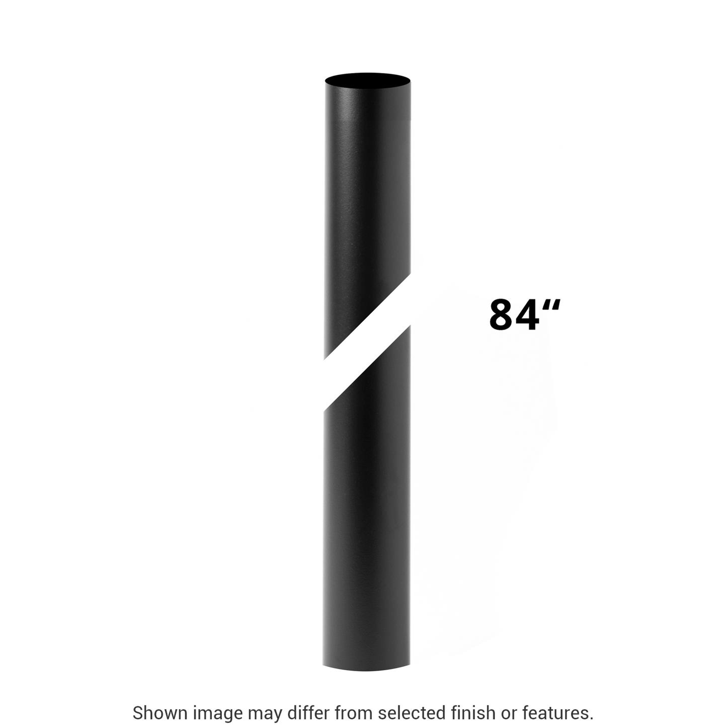 7' Round Outdoor Post - White by Hubbardton Forge