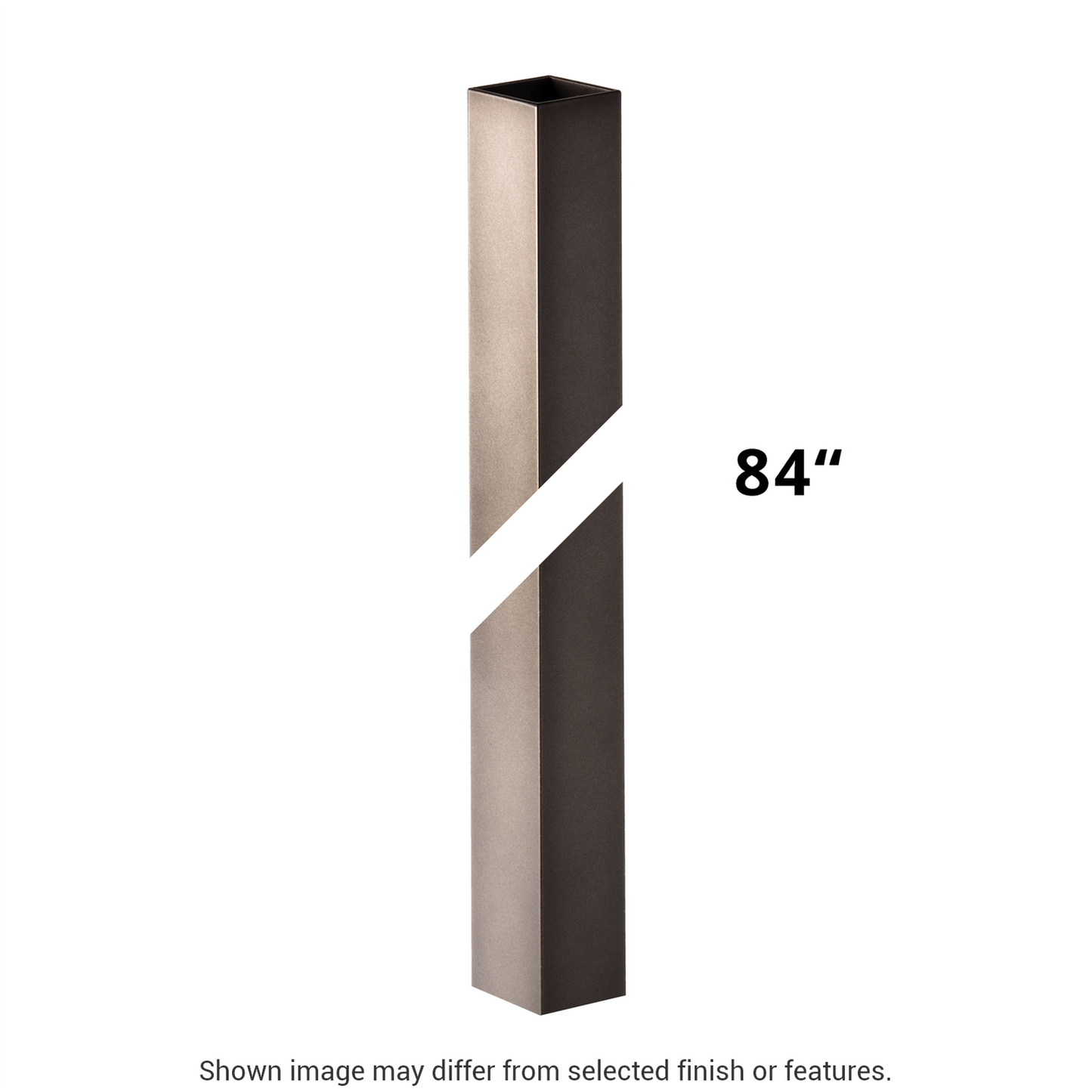 7' Square Outdoor Post - White by Hubbardton Forge