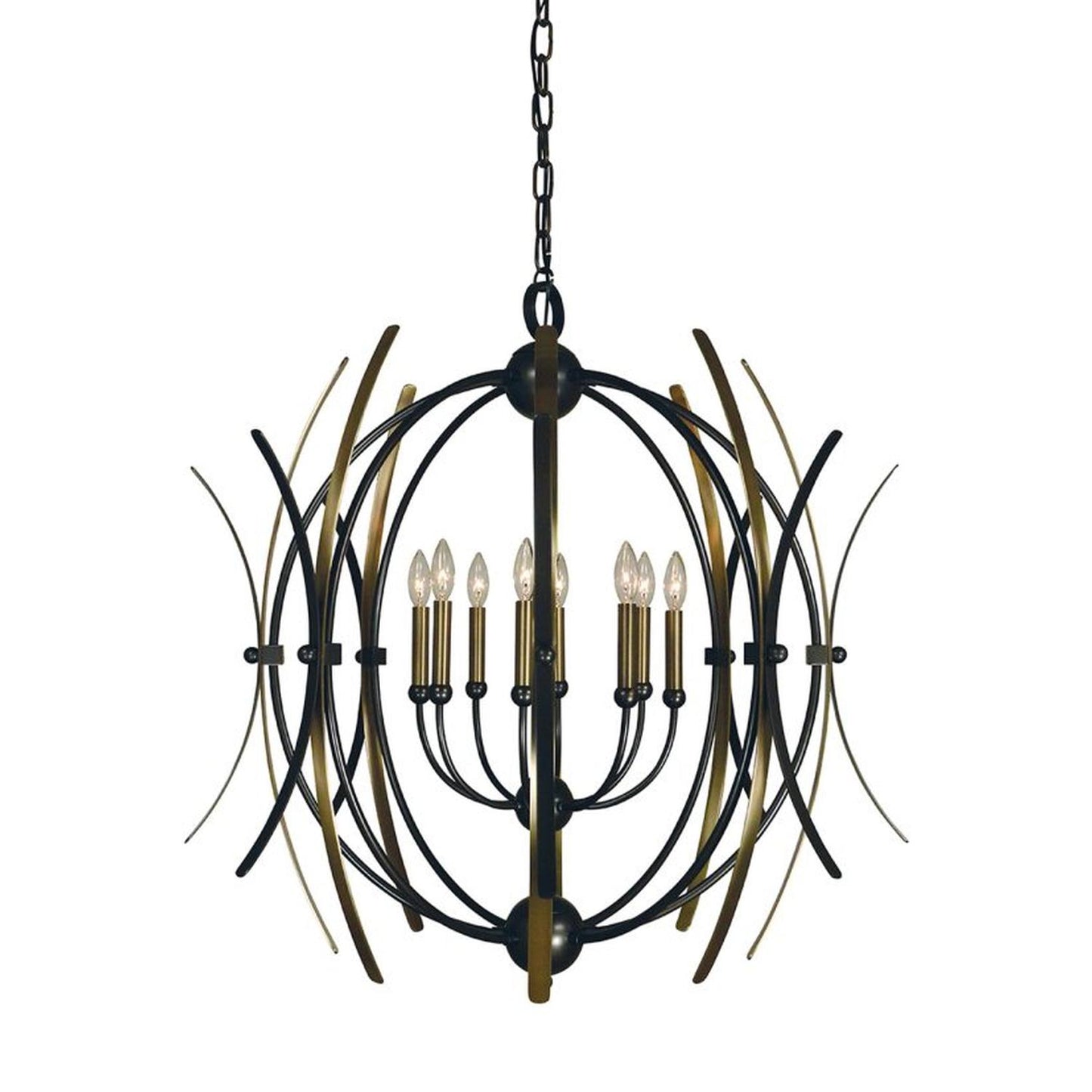 8-Light Monique Dining Chandelier - 5058 MB/AB by Framburg