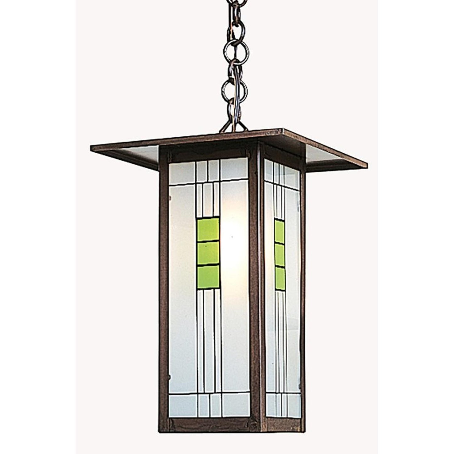 9″ Franklin Long Body Pendant - FH-9LG-BZ - Bronze by Arroyo Craftsman