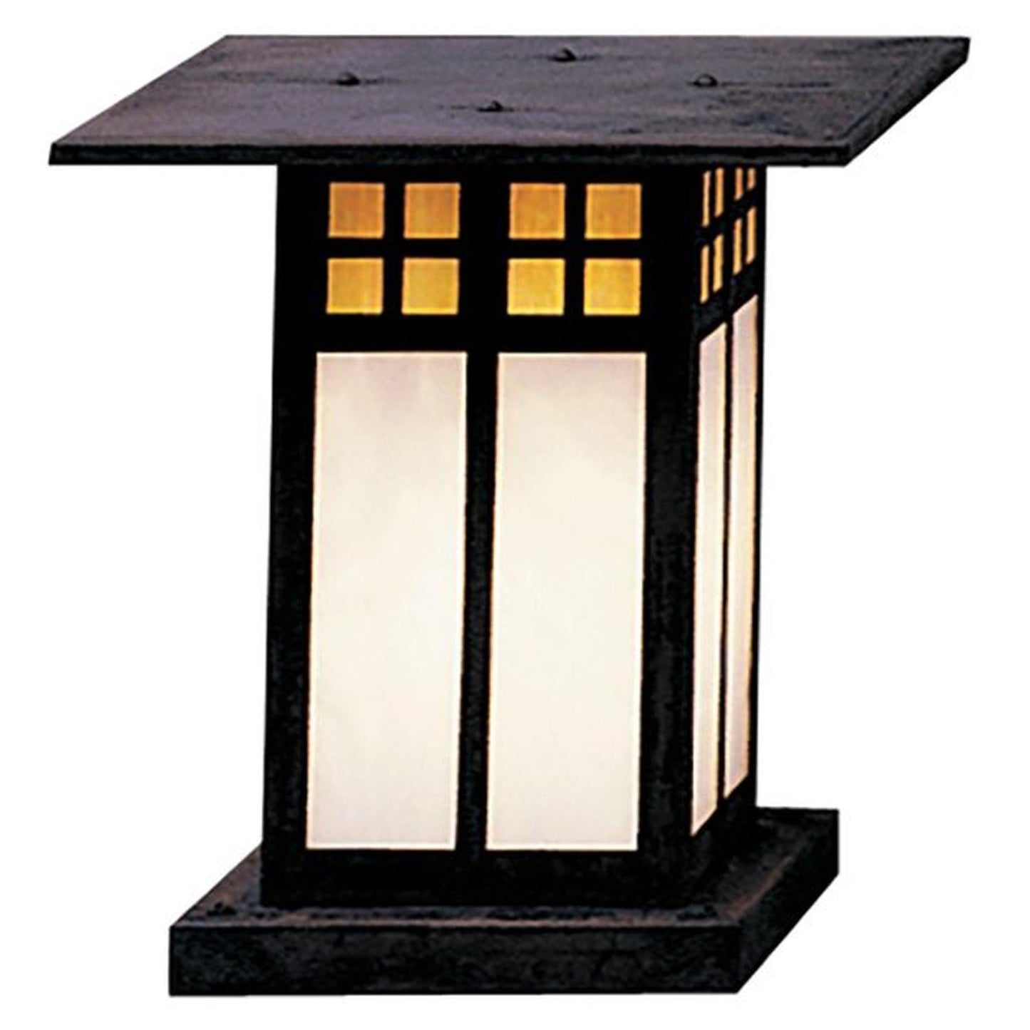 9″ Glasgow Column Mount - GC-9GWC-MB - Mission Brown by Arroyo Craftsman
