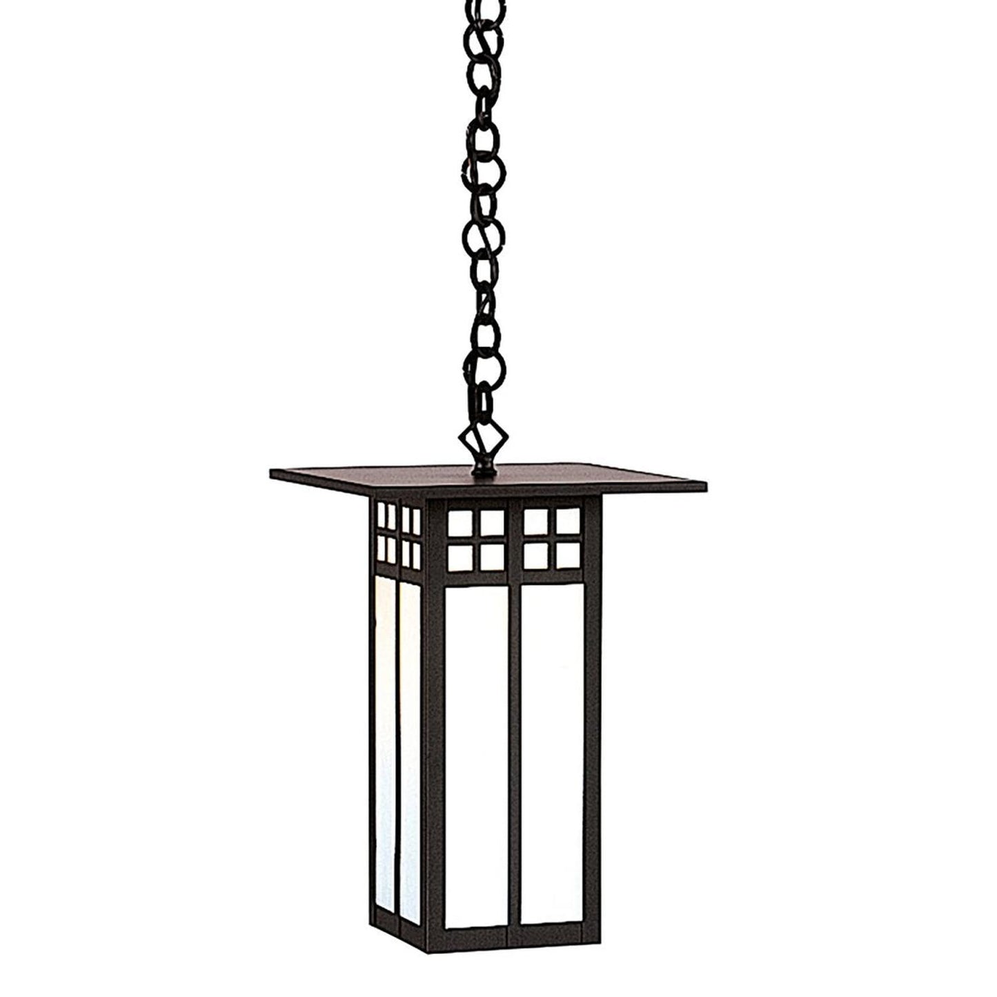9″ Glasgow Long Body Pendant - GH-9LWO-BK - Satin Black by Arroyo Craftsman