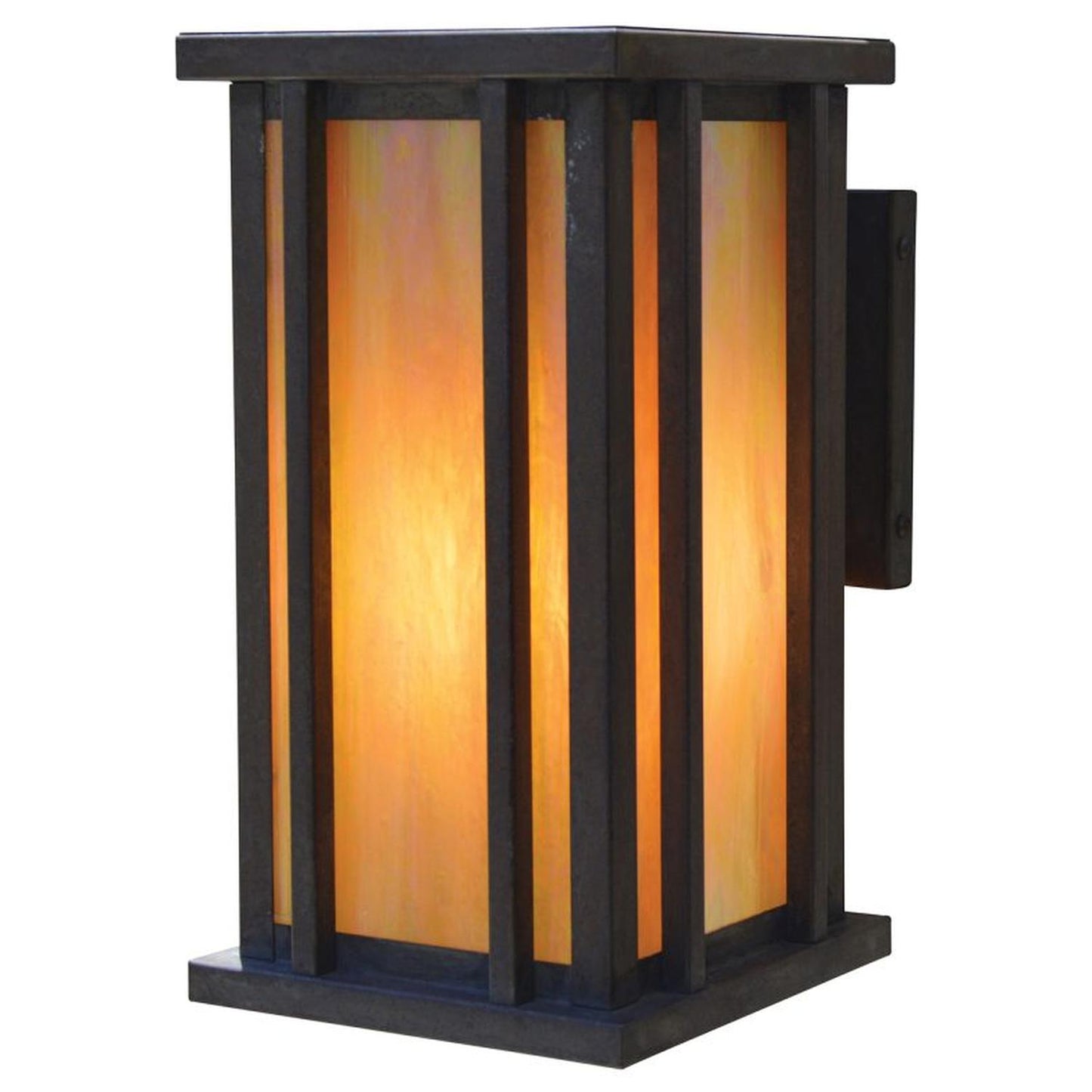 9″ Glencoe Wall Mount - GLB-9GW-MB - Mission Brown by Arroyo Craftsman