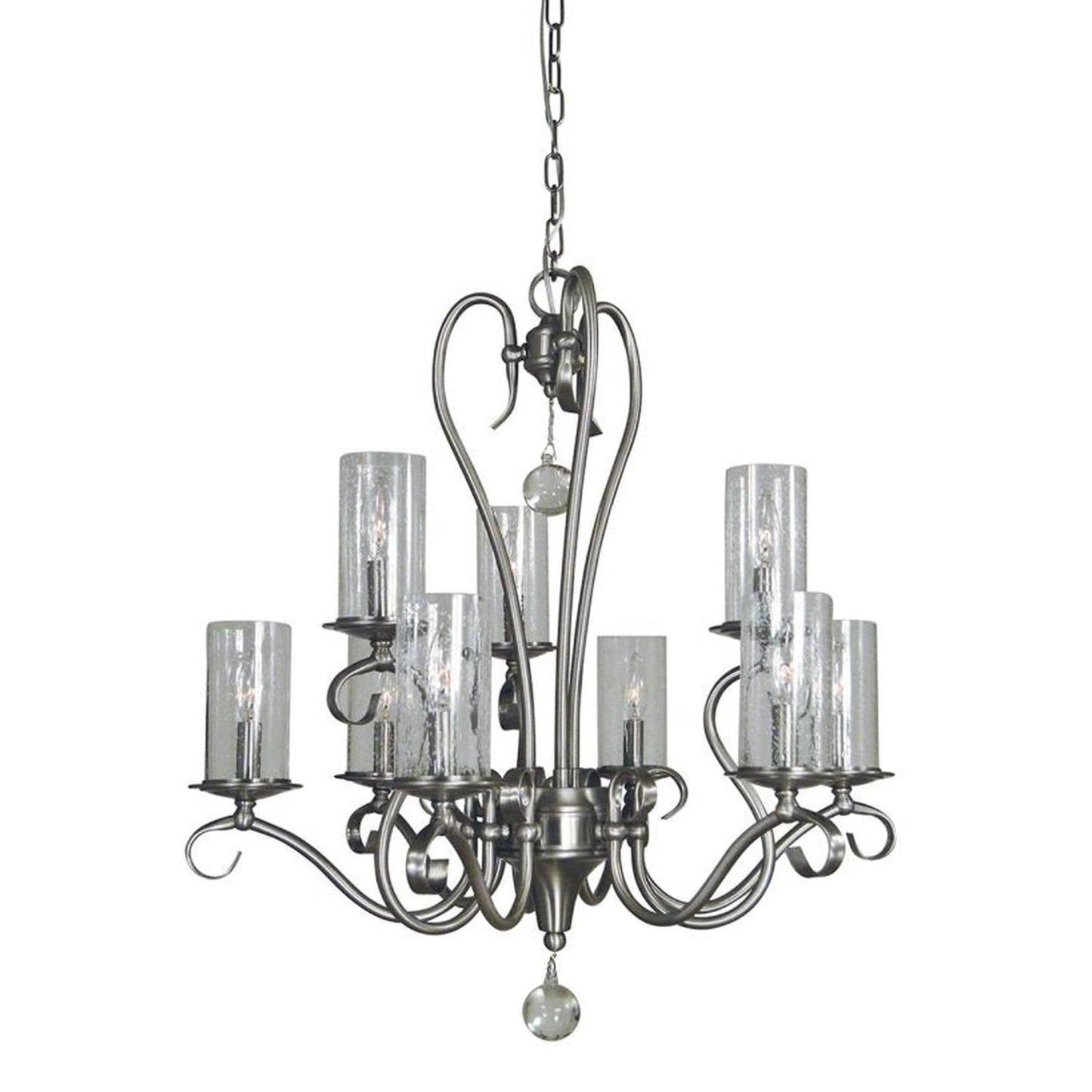 9-Light Ilsa Dining Chandelier - 5029 BN by Framburg