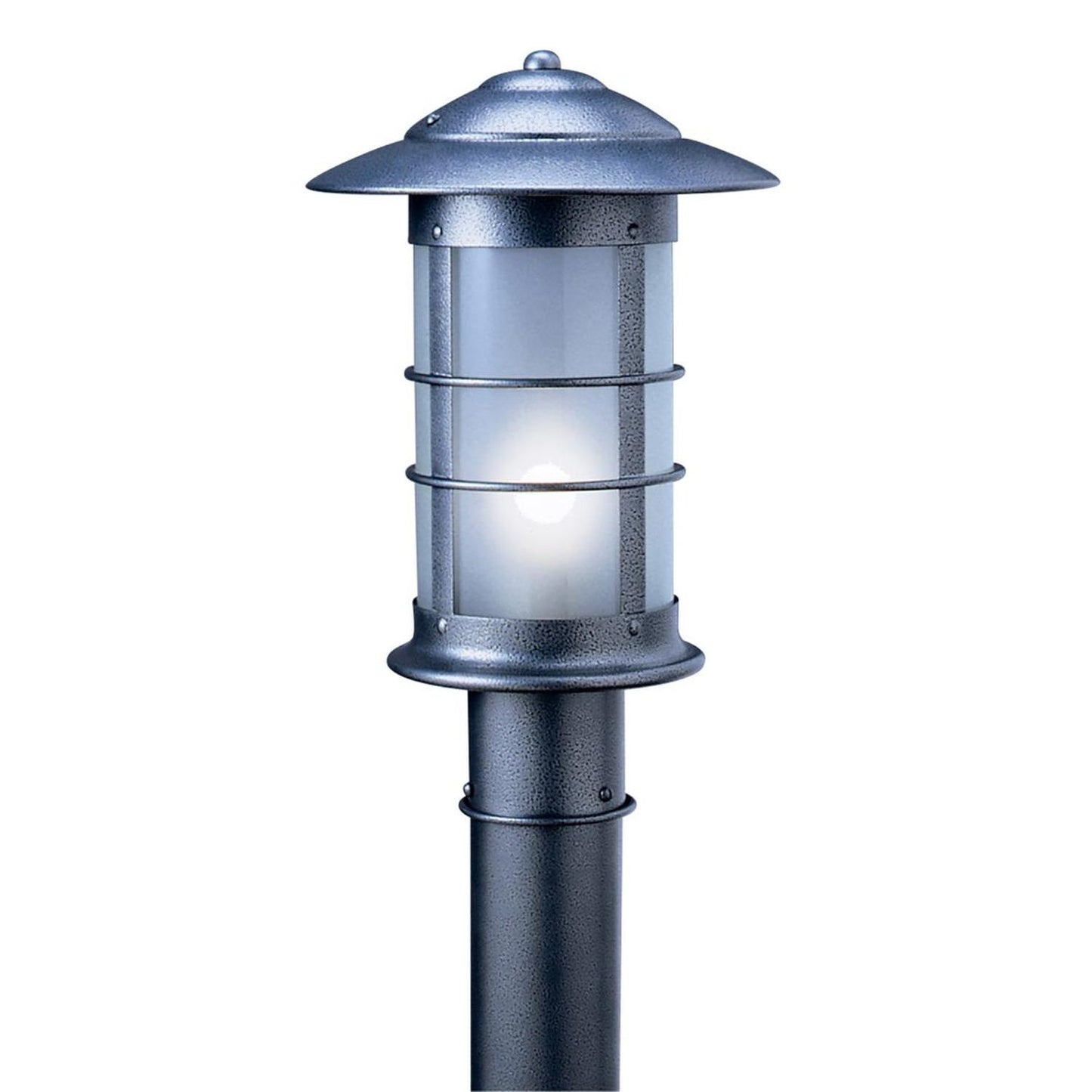 9″ Newport Long Body Post Mount Fixture - NP-9LF-S - Slate by Arroyo Craftsman