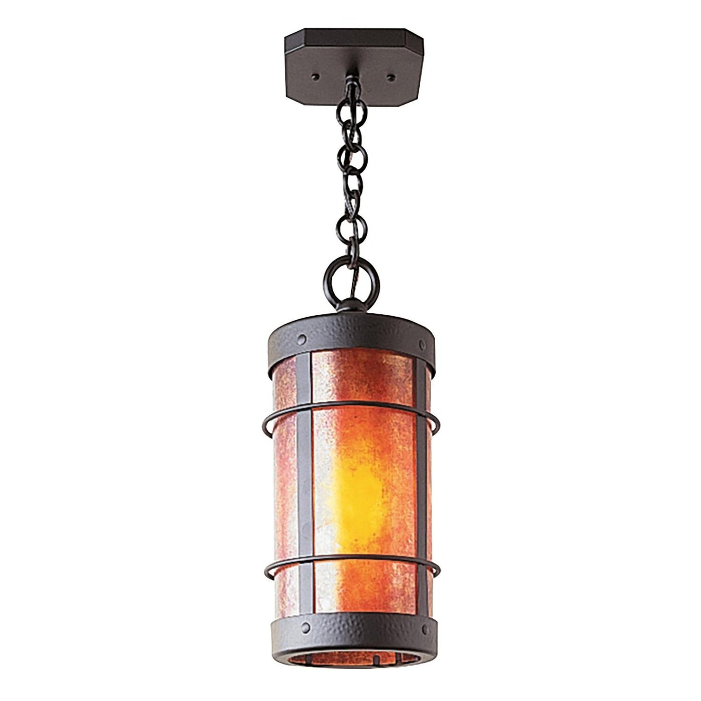 9″ Valencia Pendant – No Roof - VH-9NRM-BK - Satin Black by Arroyo Craftsman