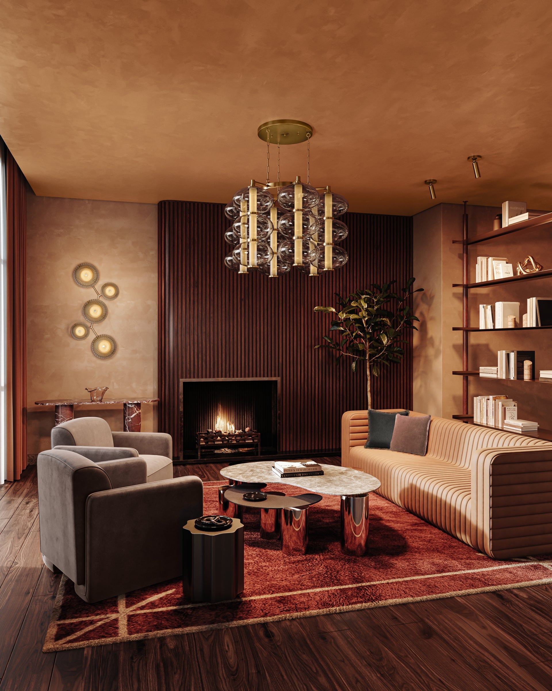 Birmingham Large Flush Mount by Corbett Lighting
