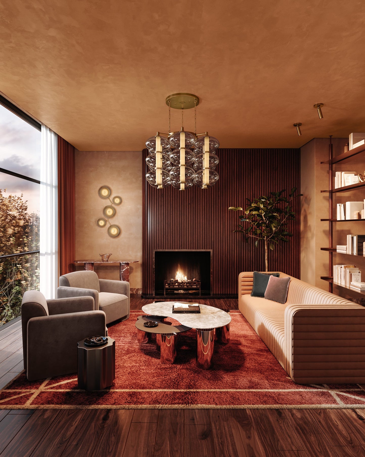 Birmingham Large Flush Mount by Corbett Lighting