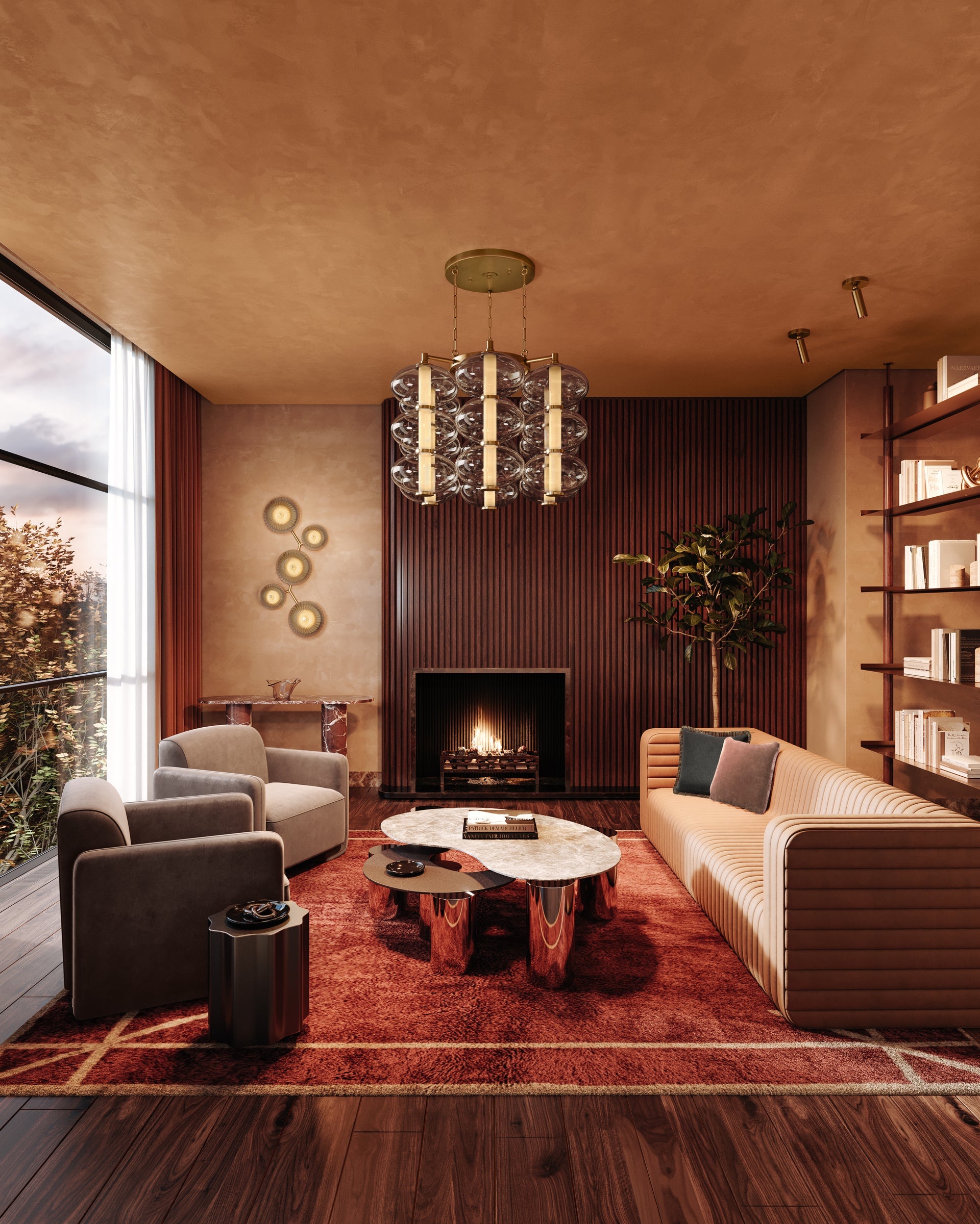 Birmingham Large Flush Mount by Corbett Lighting
