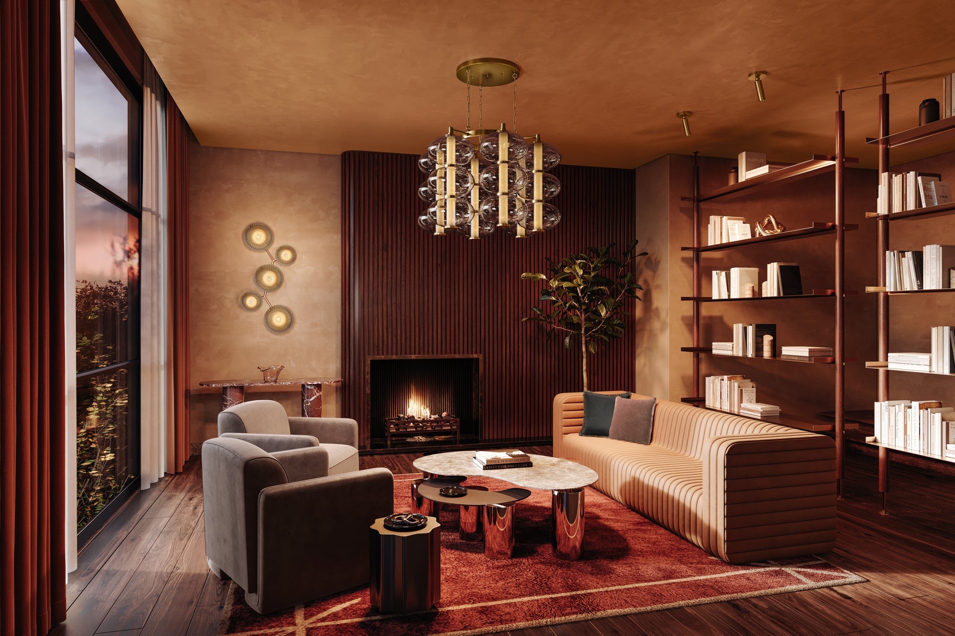 Birmingham Large Flush Mount by Corbett Lighting