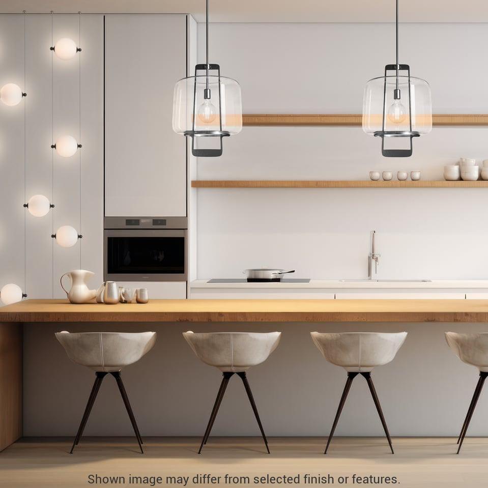 Abacus 5-Light Floor To Ceiling Plug In LED Lamp - White - Opal Glass by Hubbardton Forge
