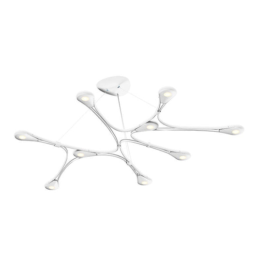 Abstraction LED Pendant - Satin White by SONNEMAN