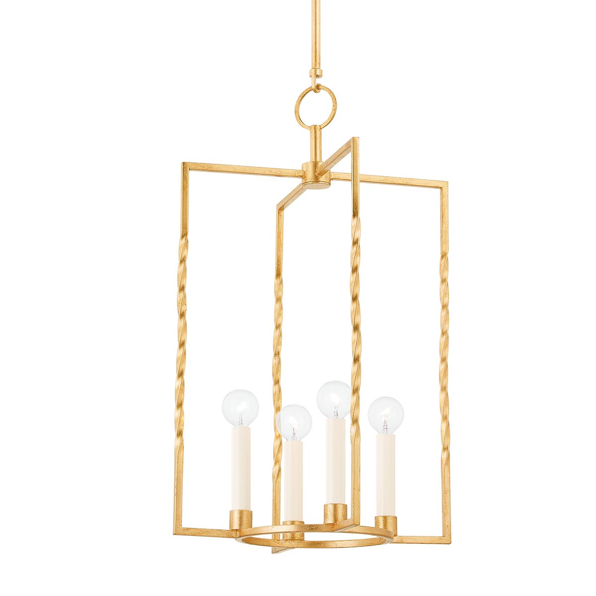 Adelaide Large Lantern - Vintage Gold Leaf by Mitzi