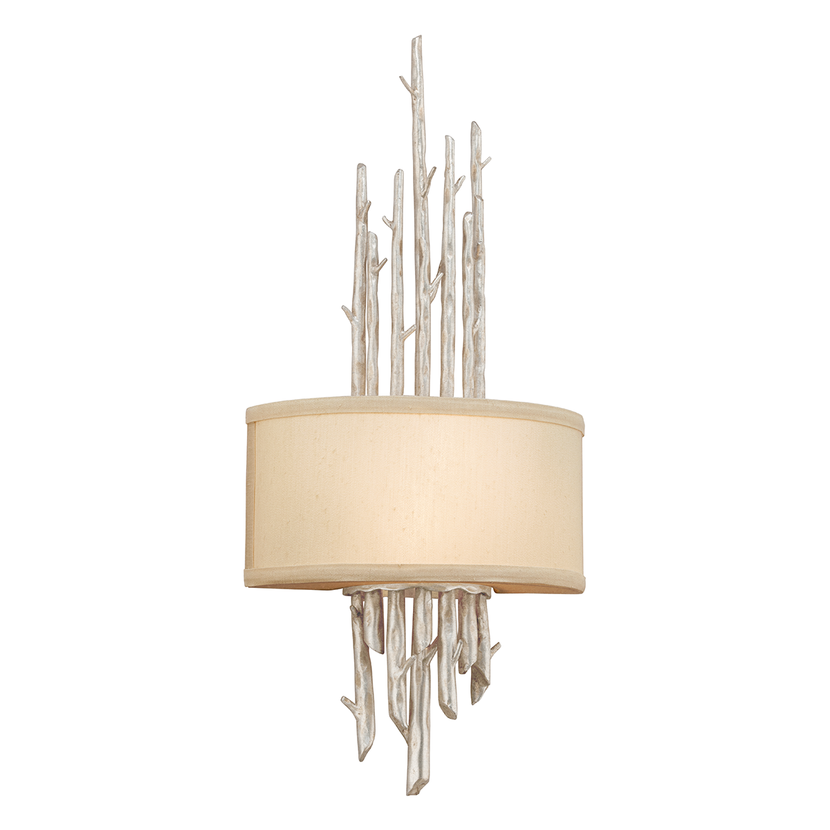 Adirondack Wall Sconce - 2-Light - Warm Silver Leaf - Troy Lighting B2892-WSL