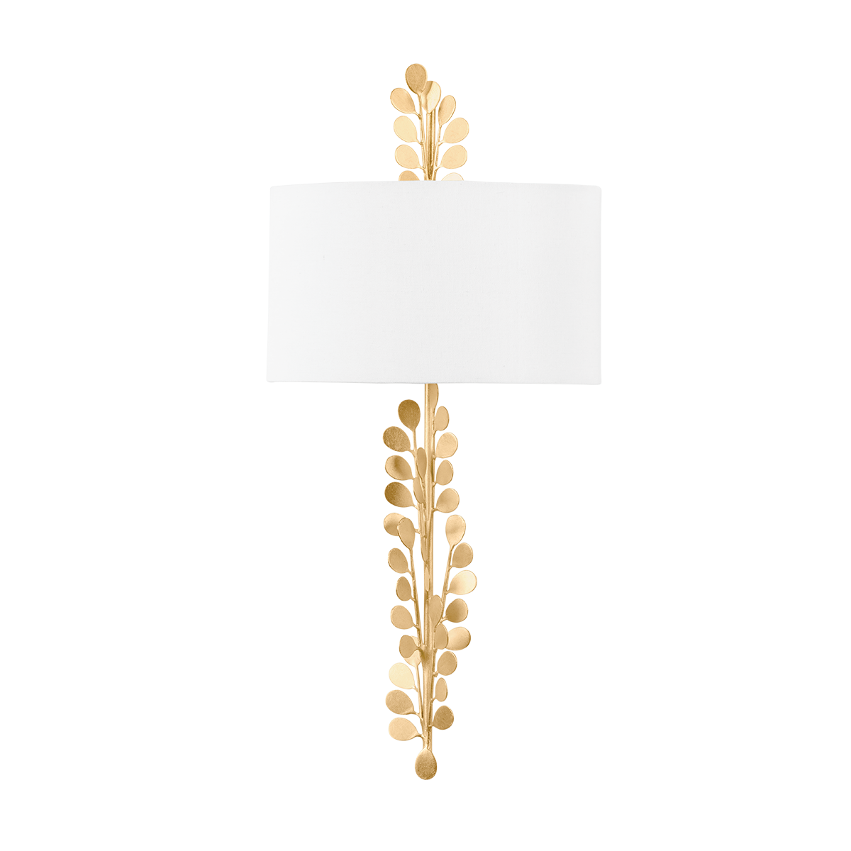 Adrienne Wall Sconce - 2-Light - Vintage Gold Leaf - Troy Lighting B1825-VGL